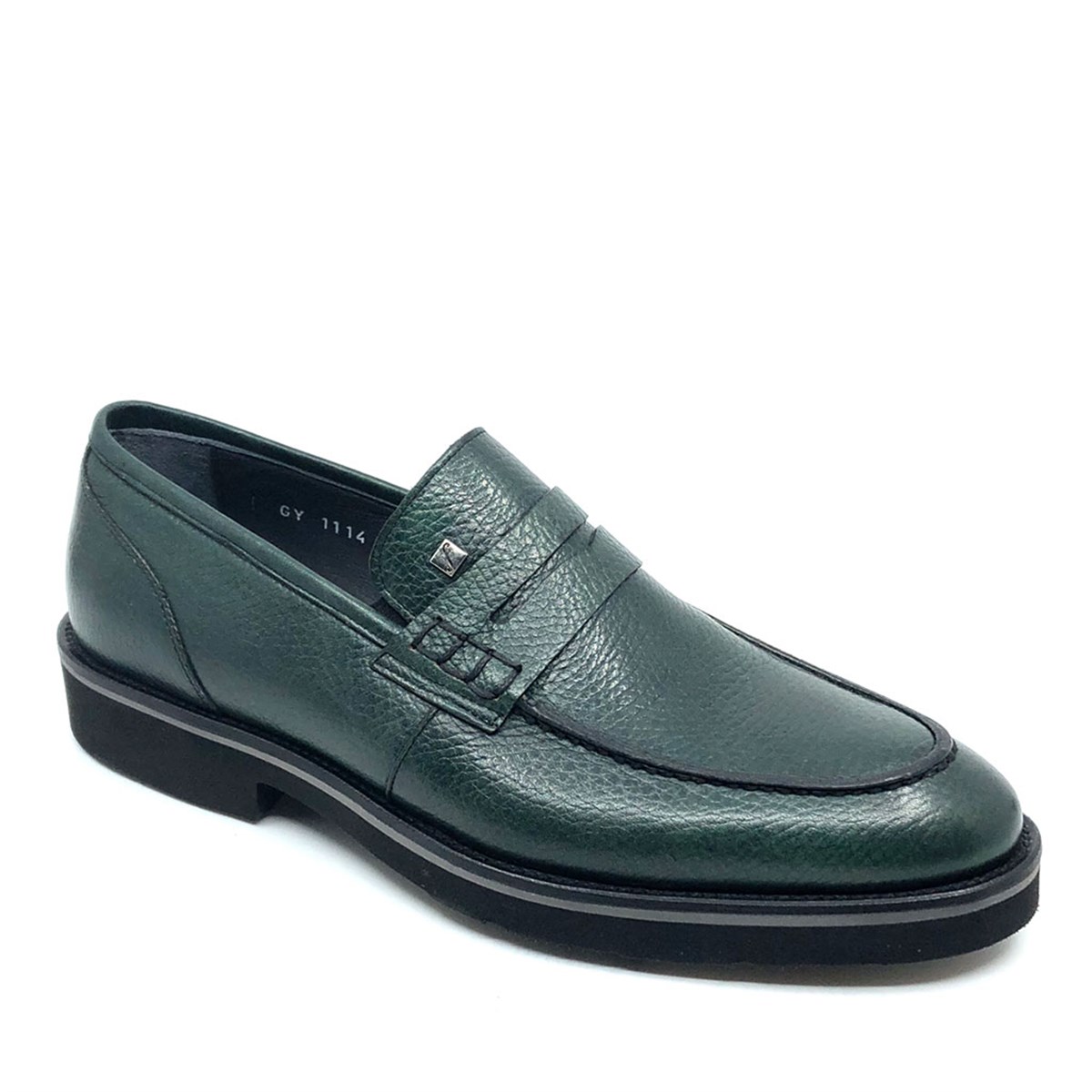 Fosco Yeşil Hakiki Deri Erkek Ayakkabı 1114 777 - Fosco