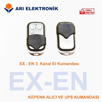 KEPENK UPS VE ALICI KUMANDASI 3 TUŞLU