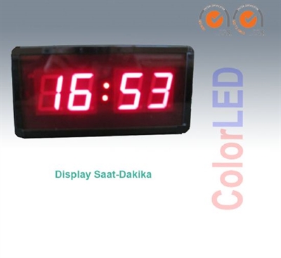 Tek Yüz Saat/Dakika İç Mekan (10cm Rakam Boyu)