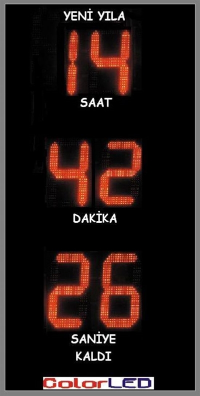 Gün/Saat/Dakika Geri Sayım Saati