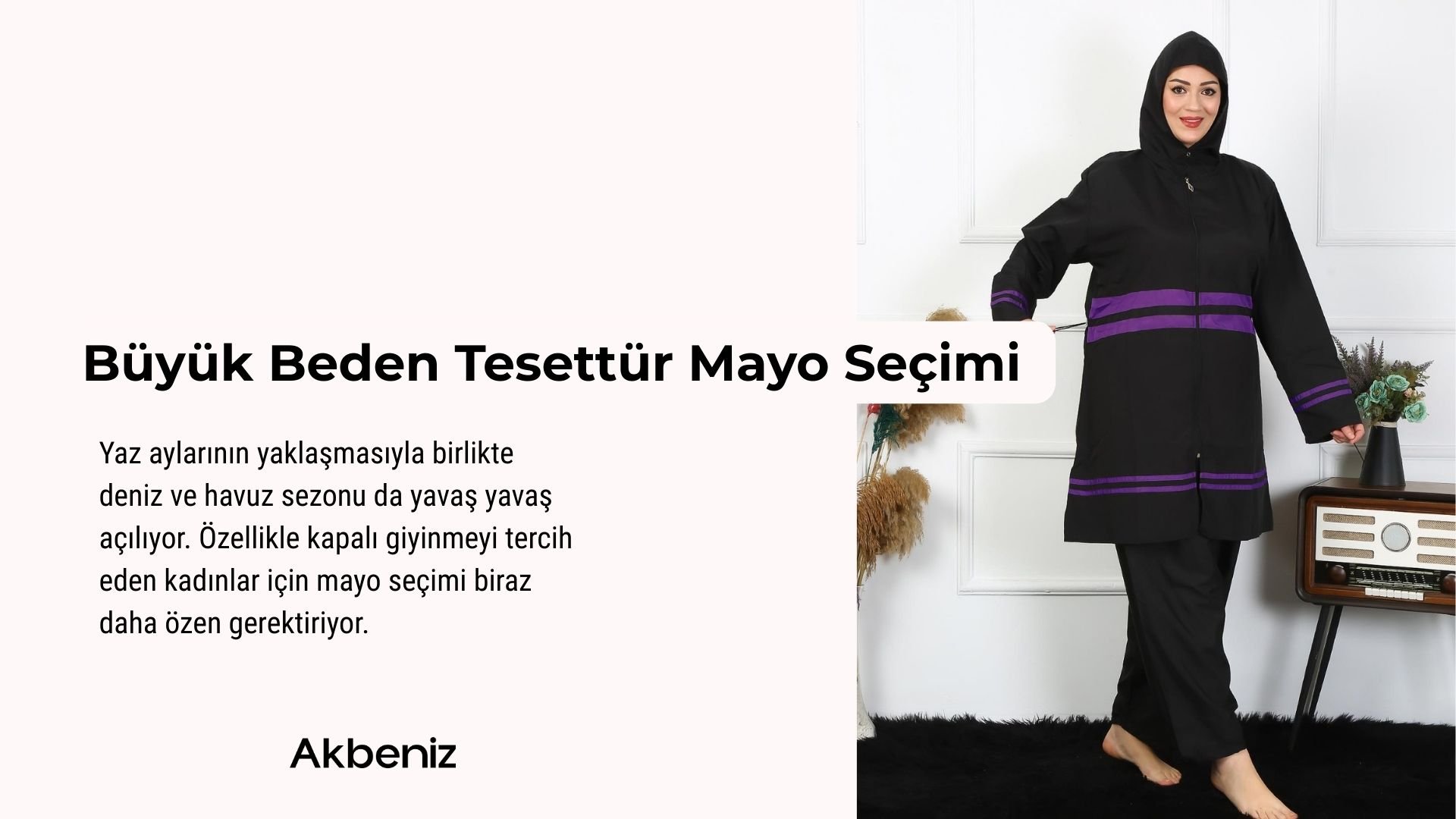 Büyük Beden Tesettür Mayo