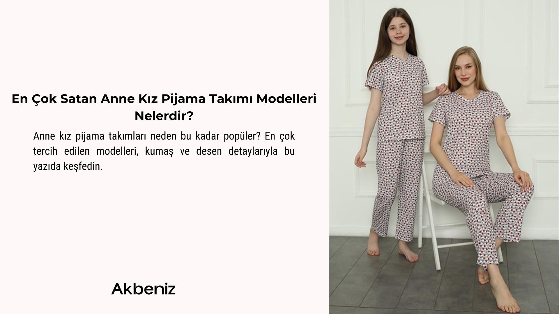 anne kız pijama takımı