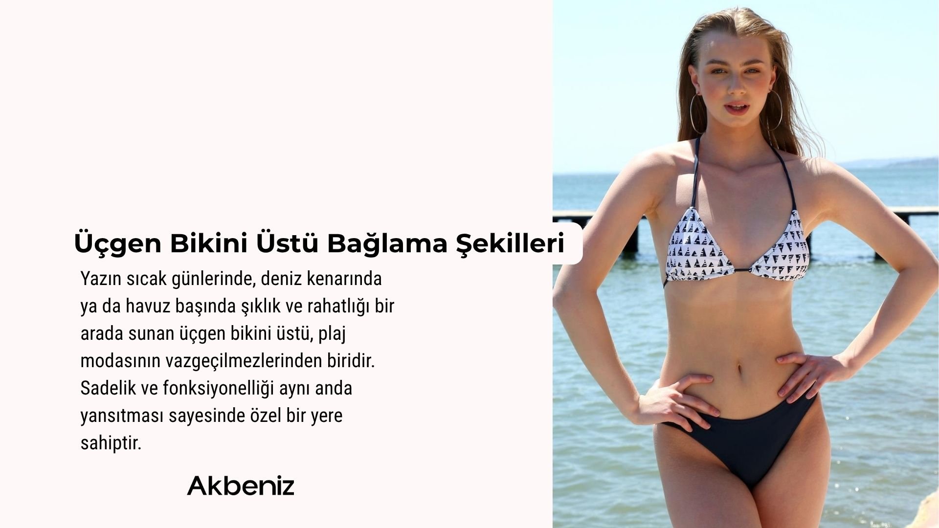 Üçgen Bikini Üstü
