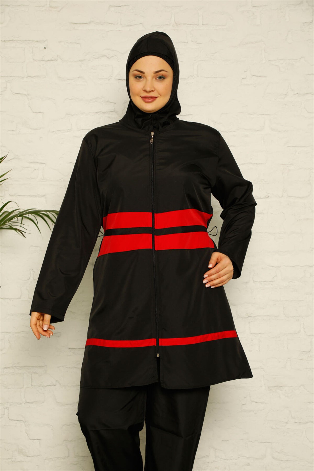 Akbeniz  Tam Tesettür Büyük Beden Mayo 28164