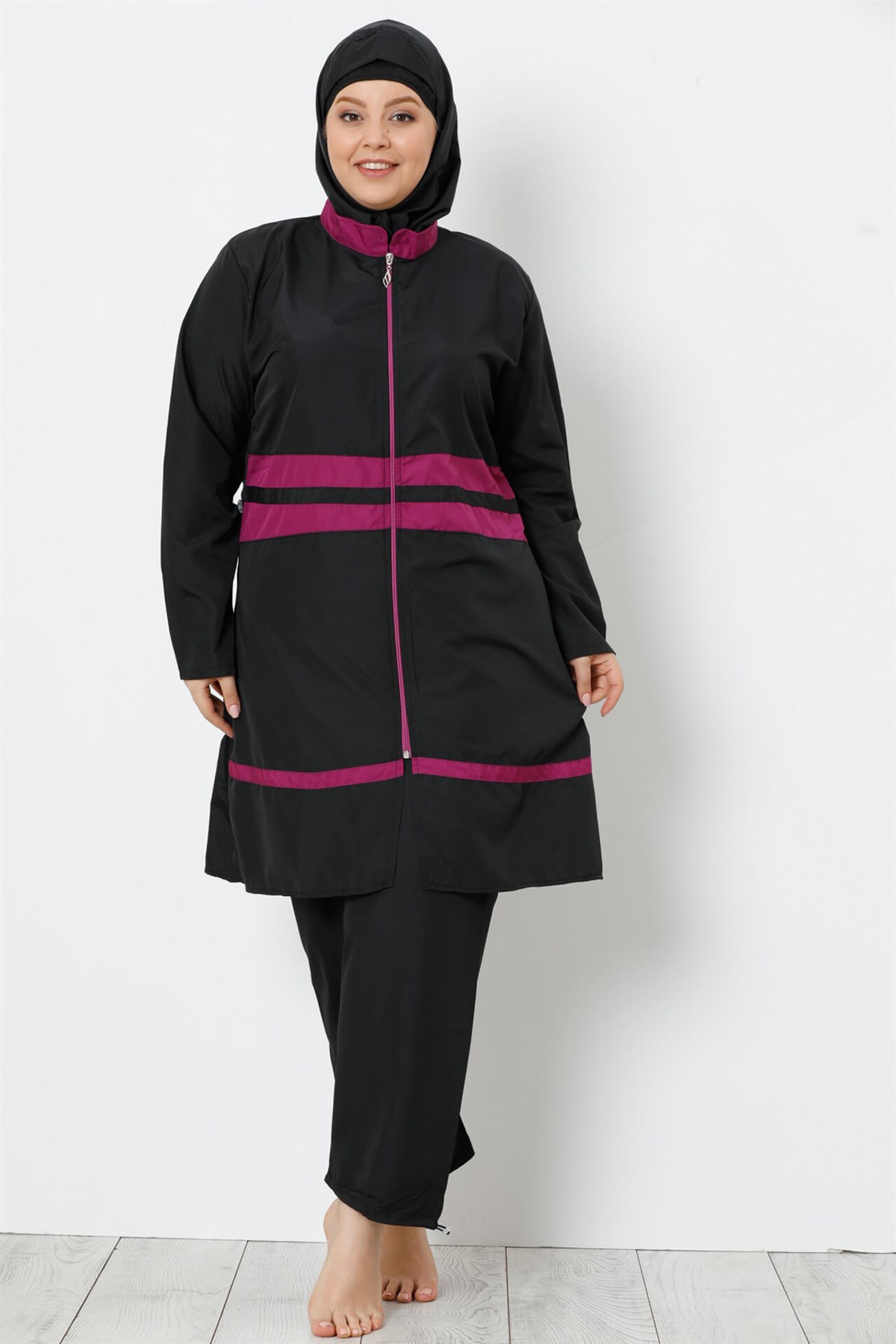 Akbeniz  Tam Tesettür Büyük Beden Mayo 28161