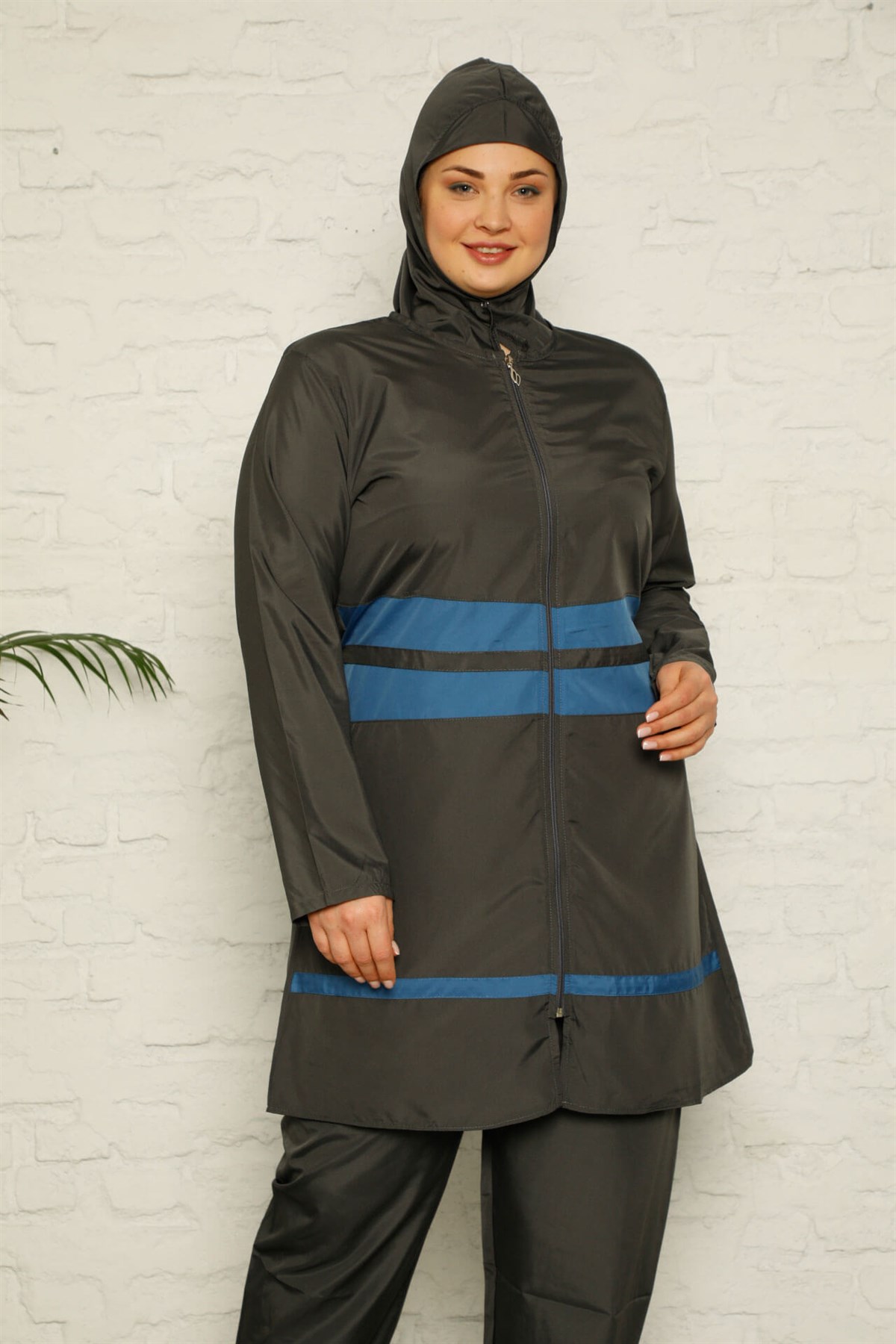 Akbeniz  Tam Tesettür Büyük Beden Mayo 28162