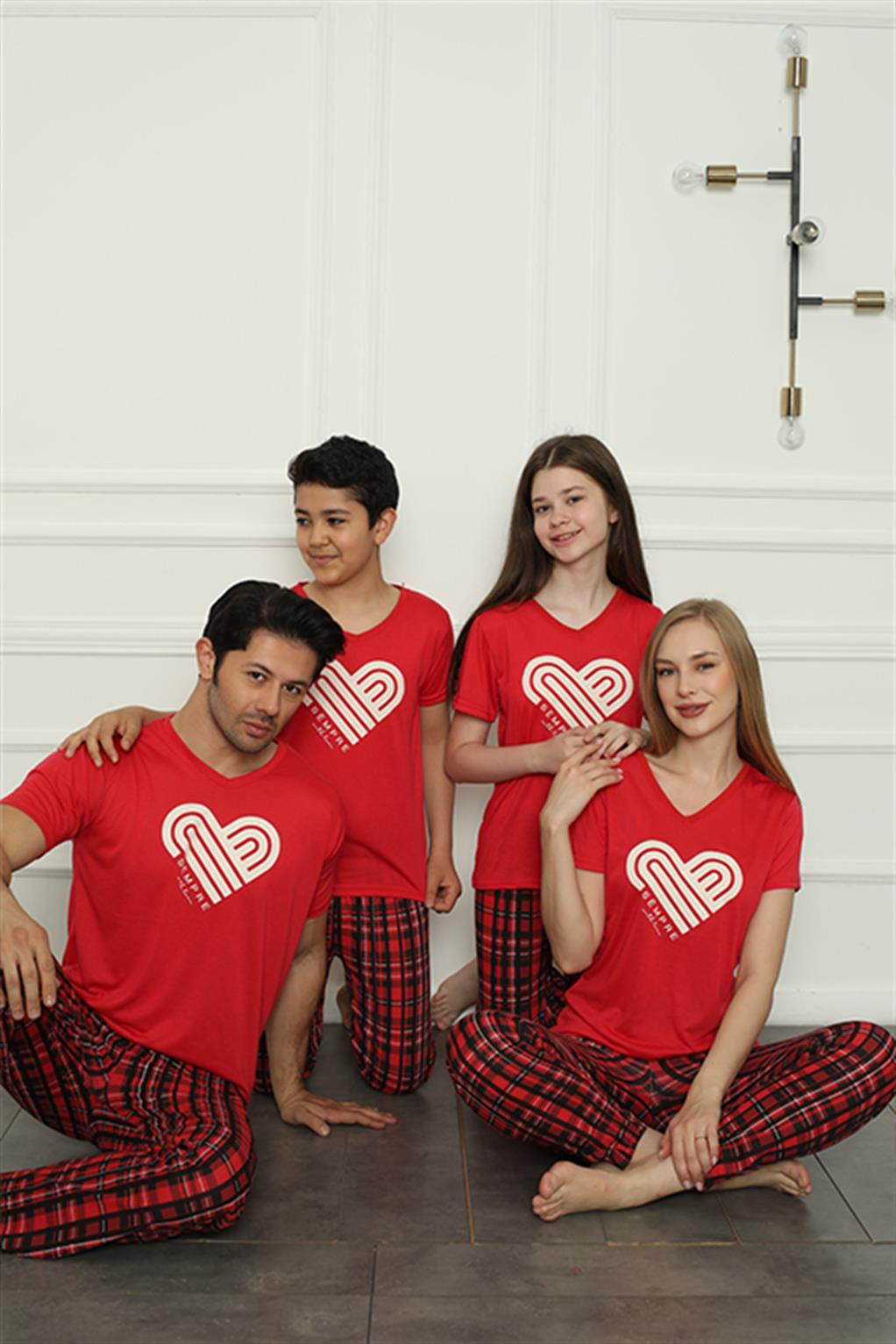 Akbeniz Aile Penye Pijama Takım (anne - kız ) 50114 Ayrı Ayrı Satılır . Fiyatları Farklıdır