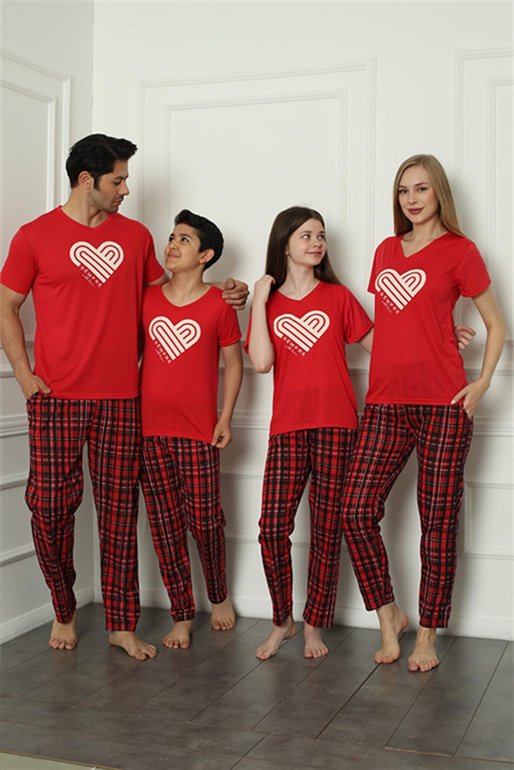 Akbeniz Aile Penye Pijama Takım (anne - kız ) 50114 Ayrı Ayrı Satılır . Fiyatları Farklıdır
