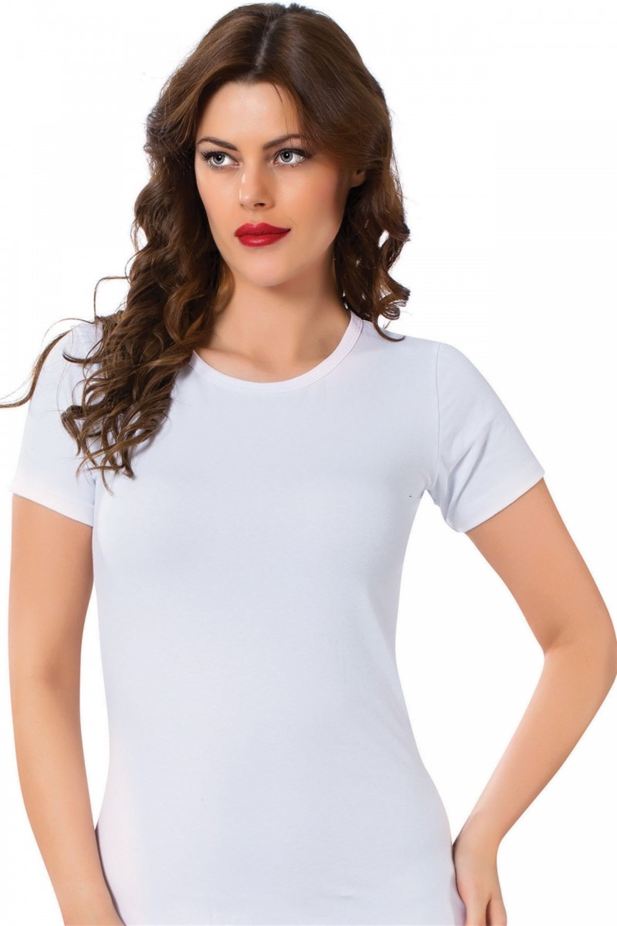 Akbeniz Bayan Kısa Kol Body 232