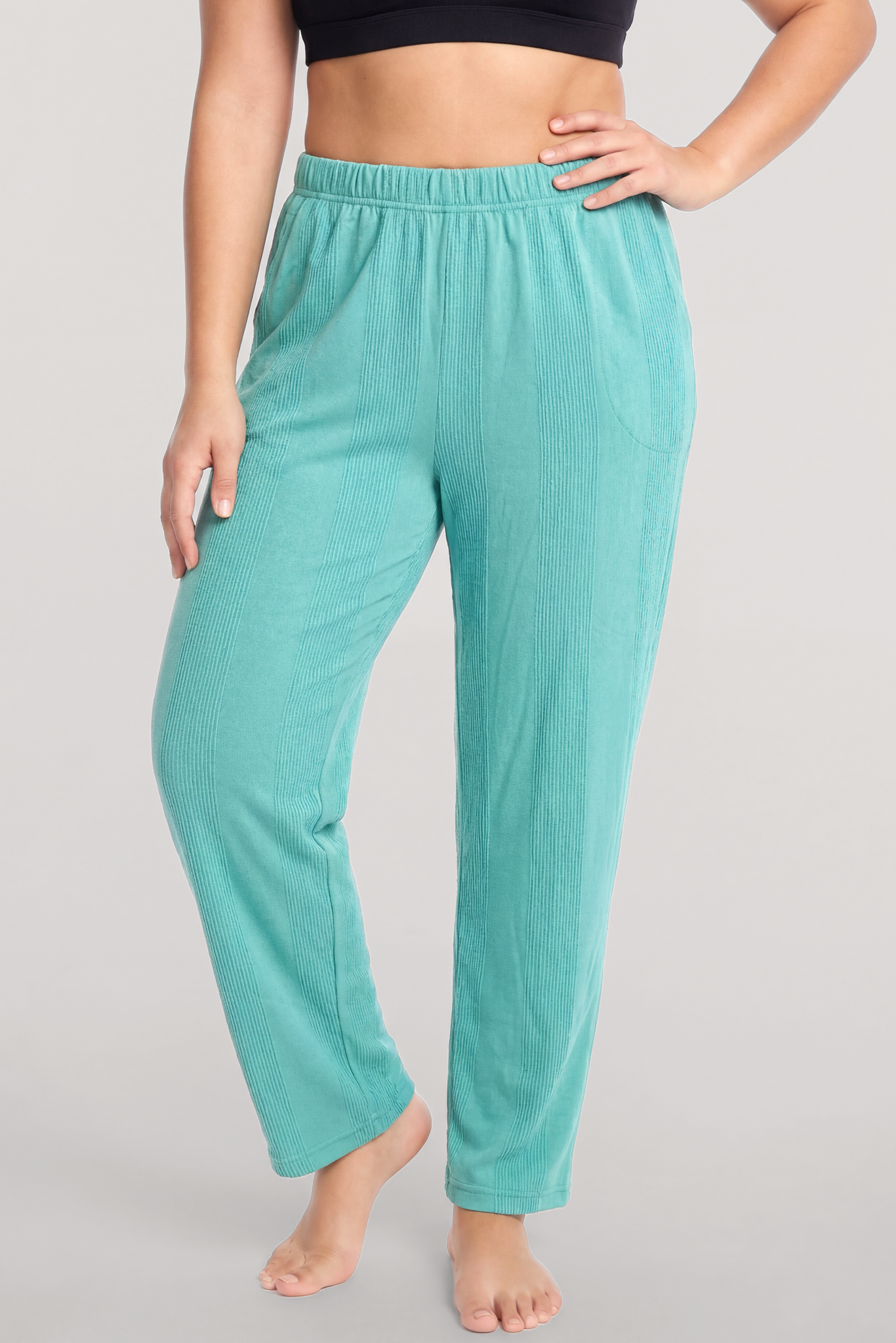 Akbeniz Büyük Beden Yelekli Yazlık Pijama Takımı Su Yeşili
