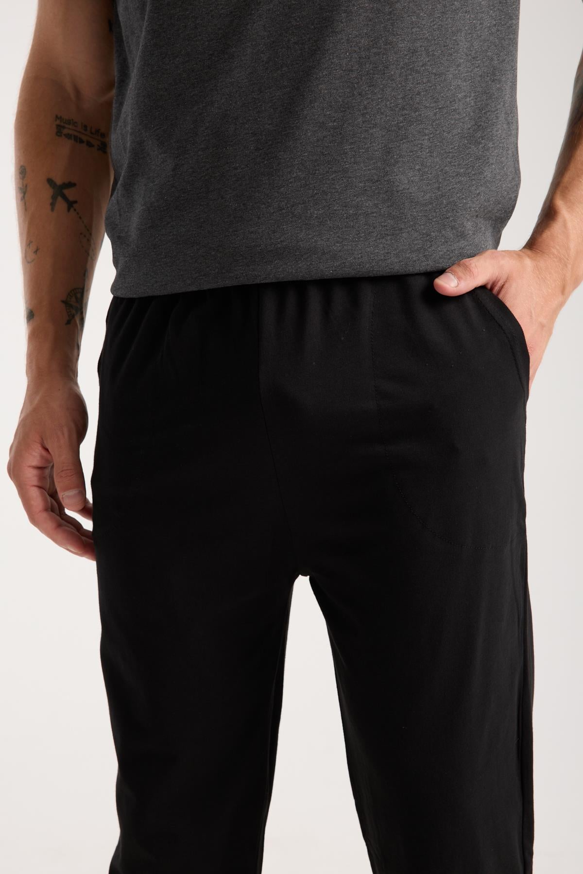 Akbeniz Erkek Antrasit Düğmeli Yaka Kısa Kol Pijama Takımı