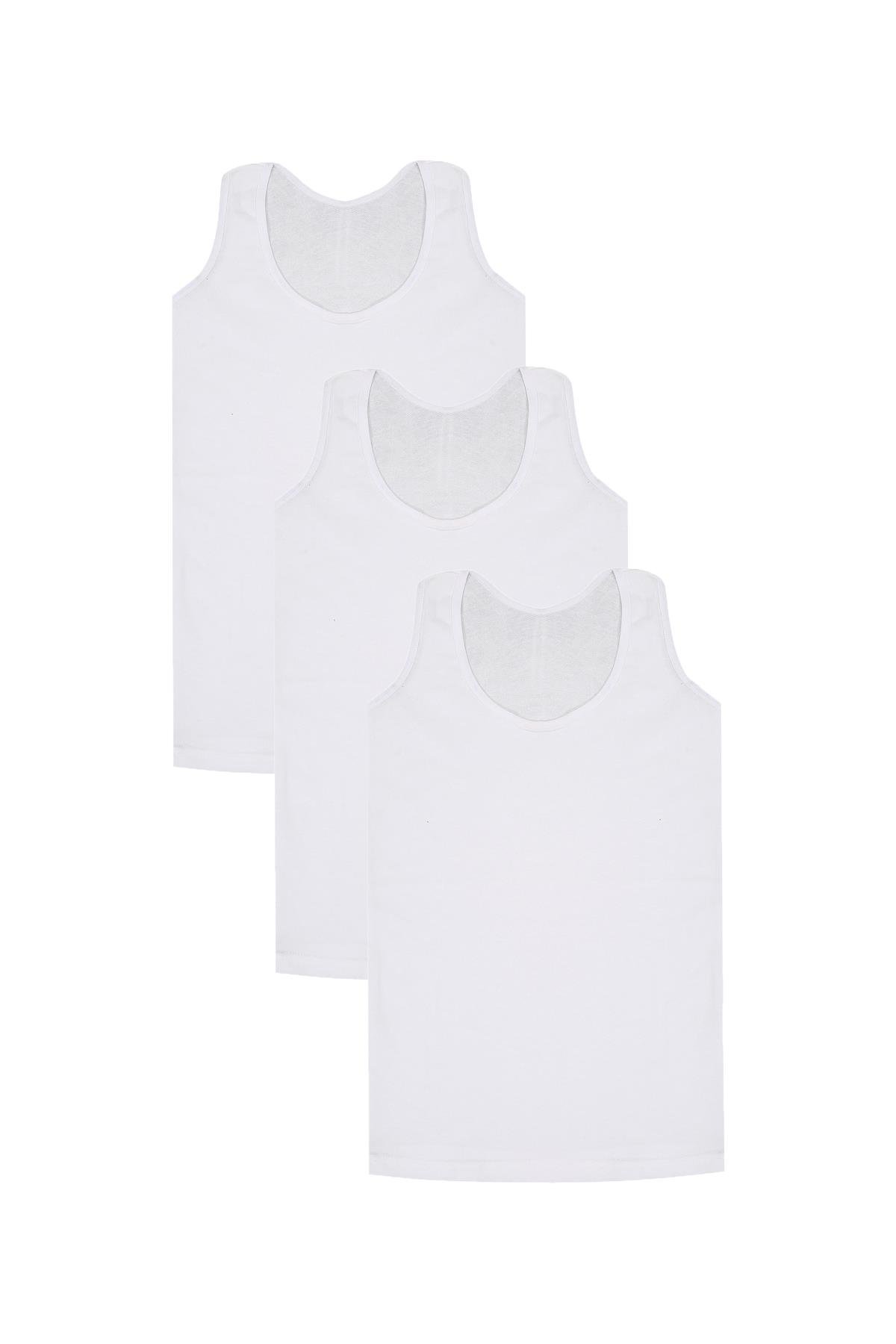 Akbeniz Erkek Çocuk 3'lü Ribana Atlet 