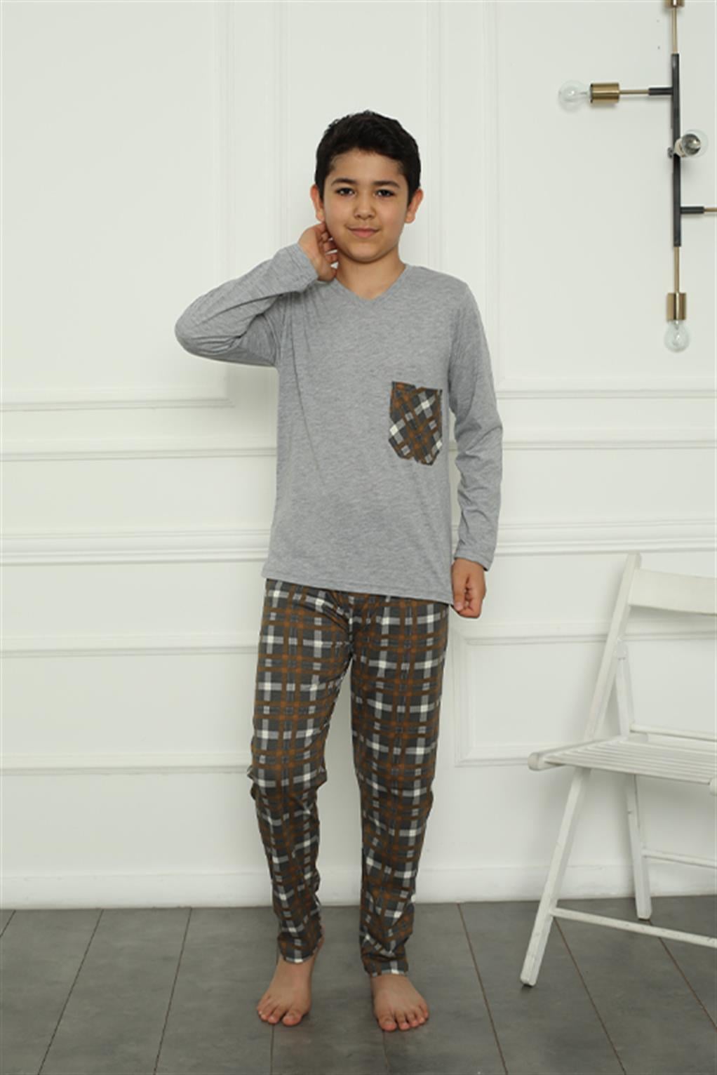 Akbeniz Erkek Çocuk Penye Pijama Takım 20387