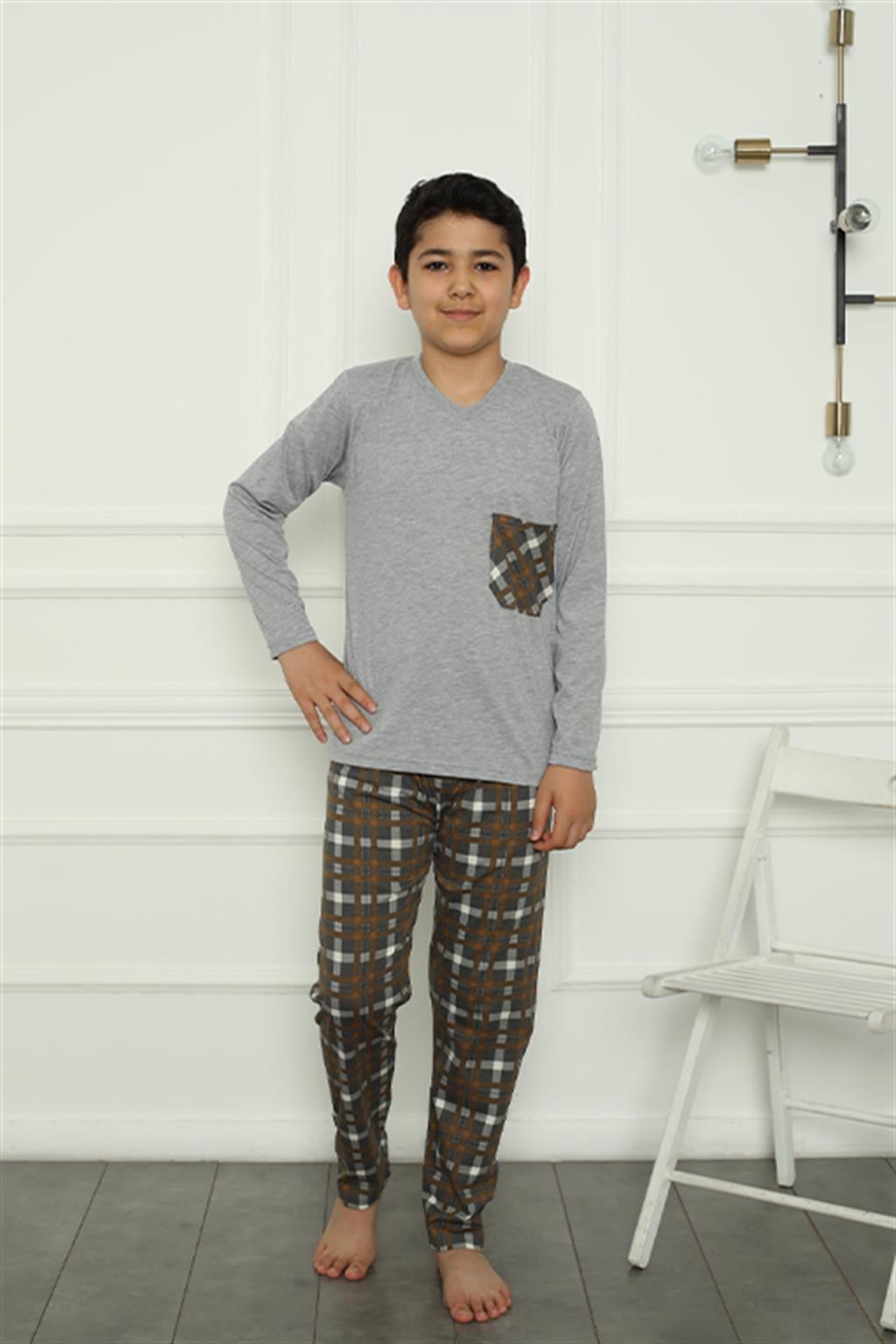 Akbeniz Erkek Çocuk Penye Pijama Takım 20387