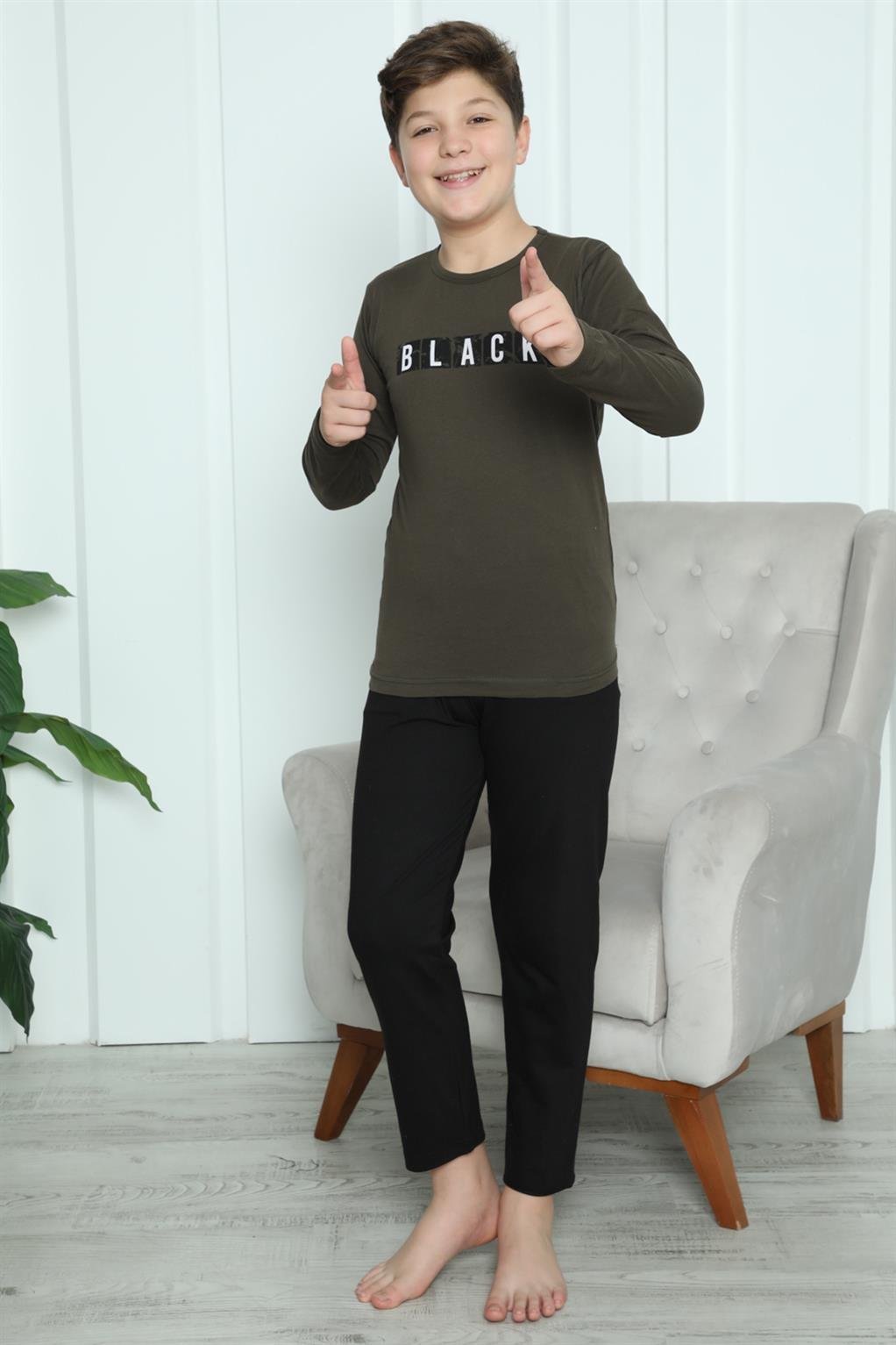 Akbeniz Erkek Çocuk Penye Pijama Takım 20419