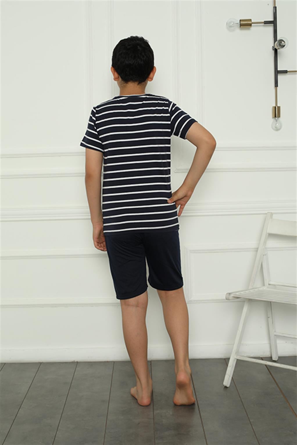 Akbeniz Erkek Çocuk Penye Şortlu Pijama Takım 20394