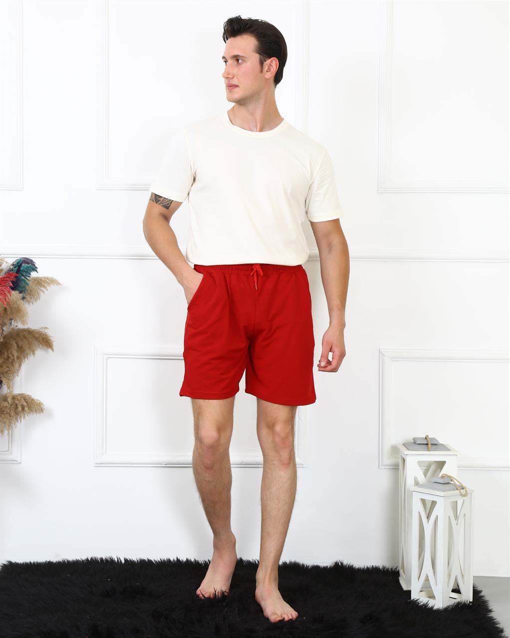 Akbeniz Erkek Lakost Bordo Şort 27487