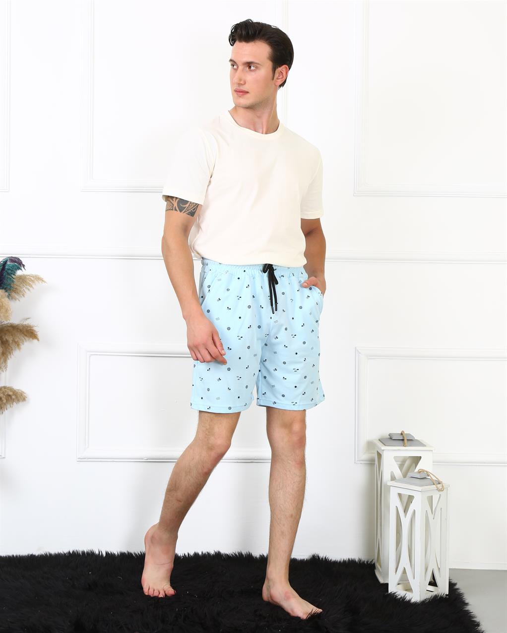 Akbeniz Erkek Lakost Buz Mavisi Şort 27487