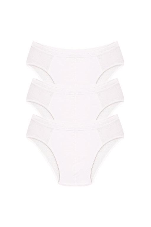 Akbeniz Erkek Pamuk 3lü Beyaz Slip 40129