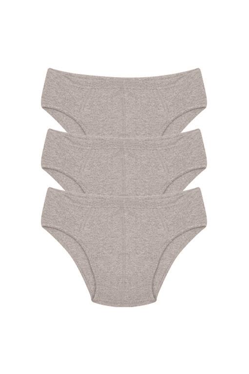 Akbeniz Erkek Pamuk 3lü Gri Slip 40129