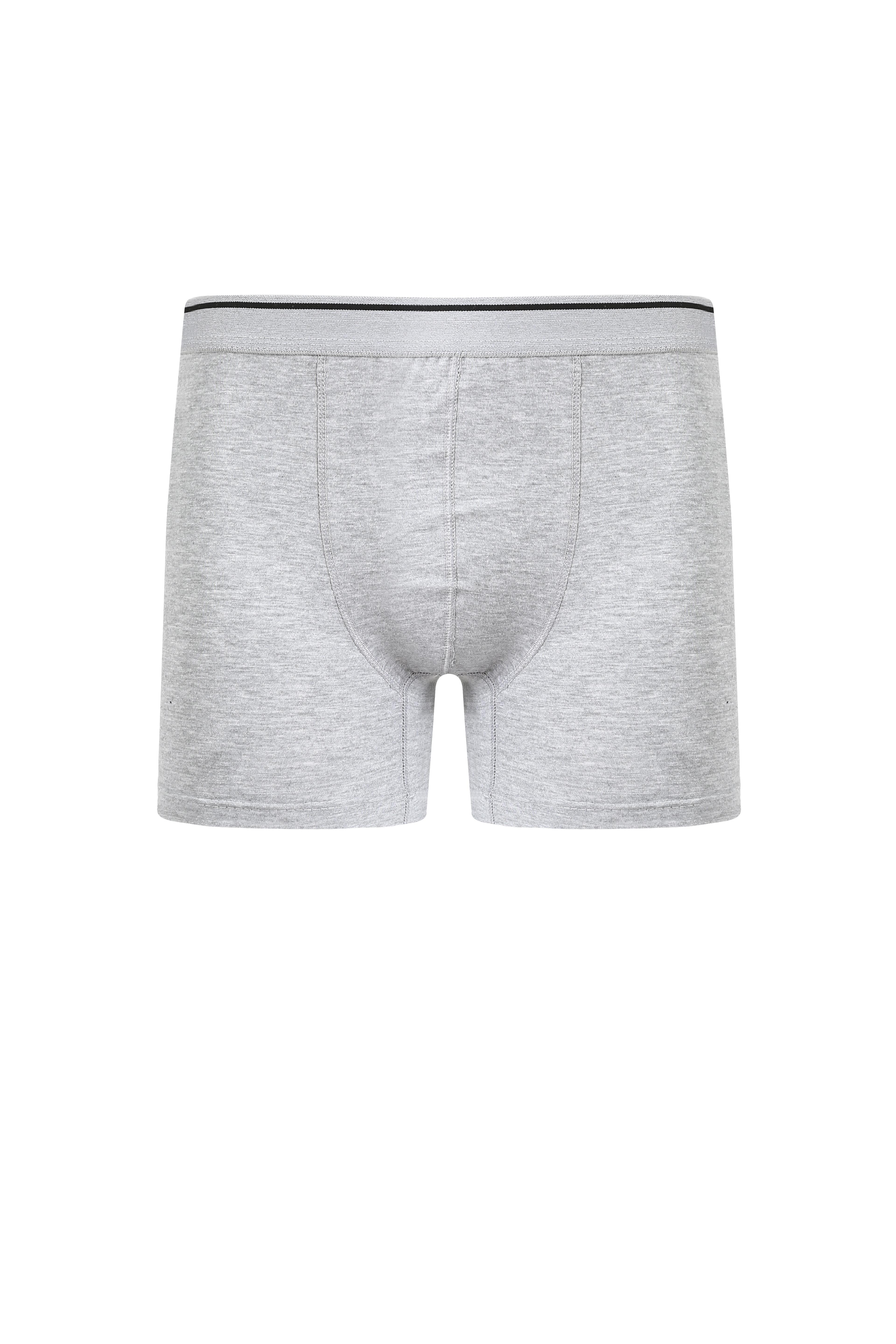 Akbeniz Erkek Pamuk Likralı Boxer Gri 40133