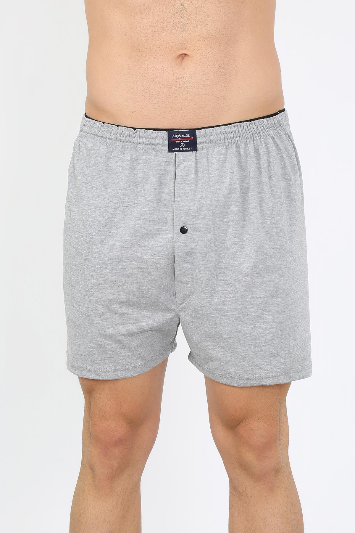 Akbeniz Erkek Penye Boxer Gri 40091