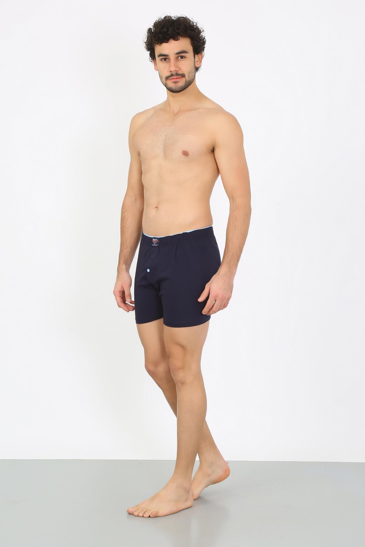 Akbeniz Erkek Penye Boxer Lacivert 40091