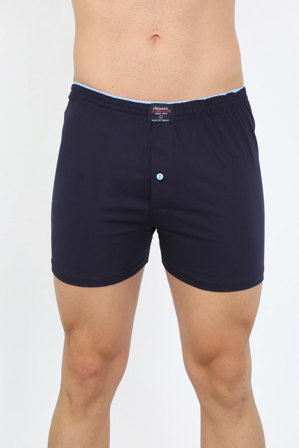 Akbeniz Erkek Penye Boxer Lacivert 40091