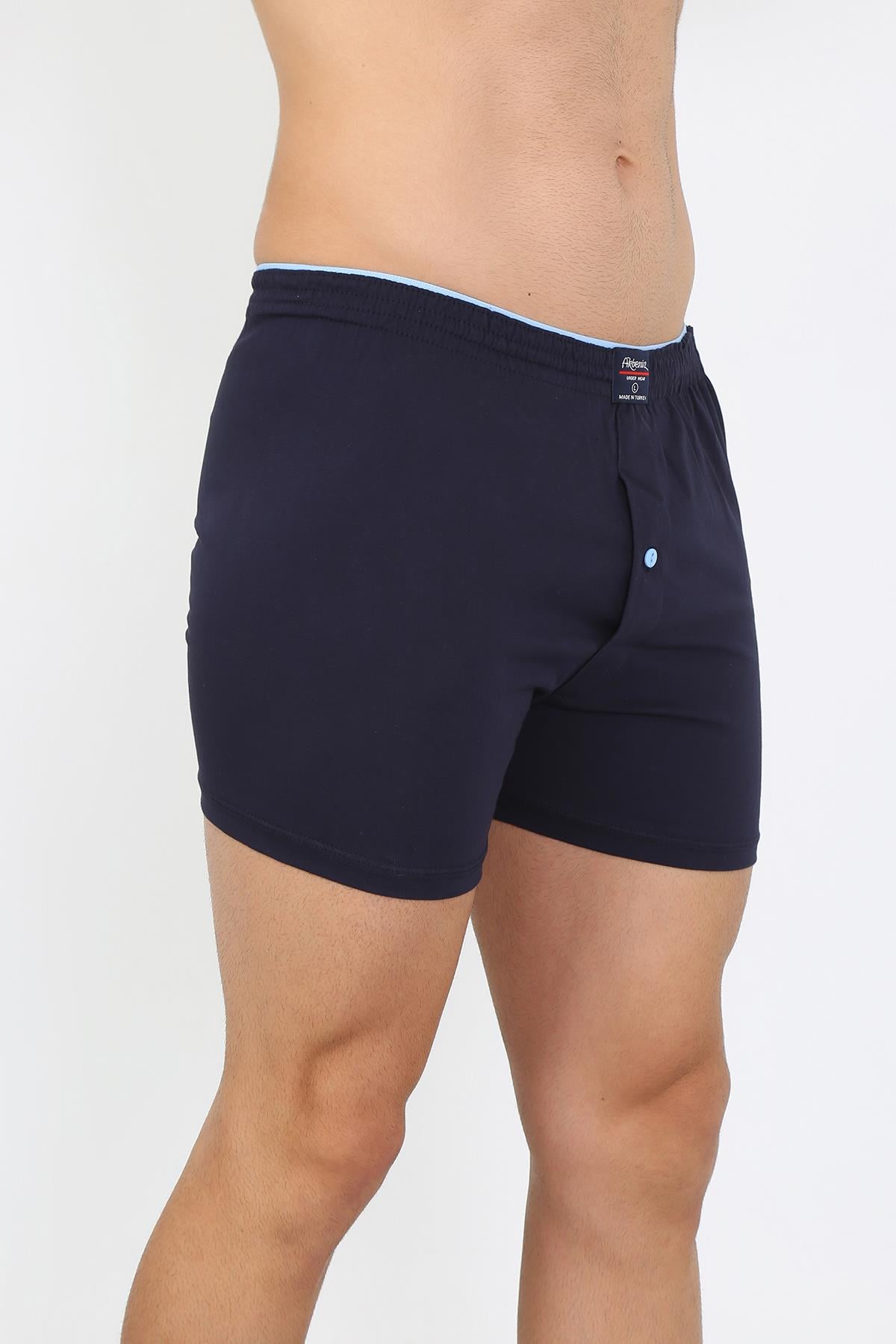 Akbeniz Erkek Penye Boxer Lacivert 40091