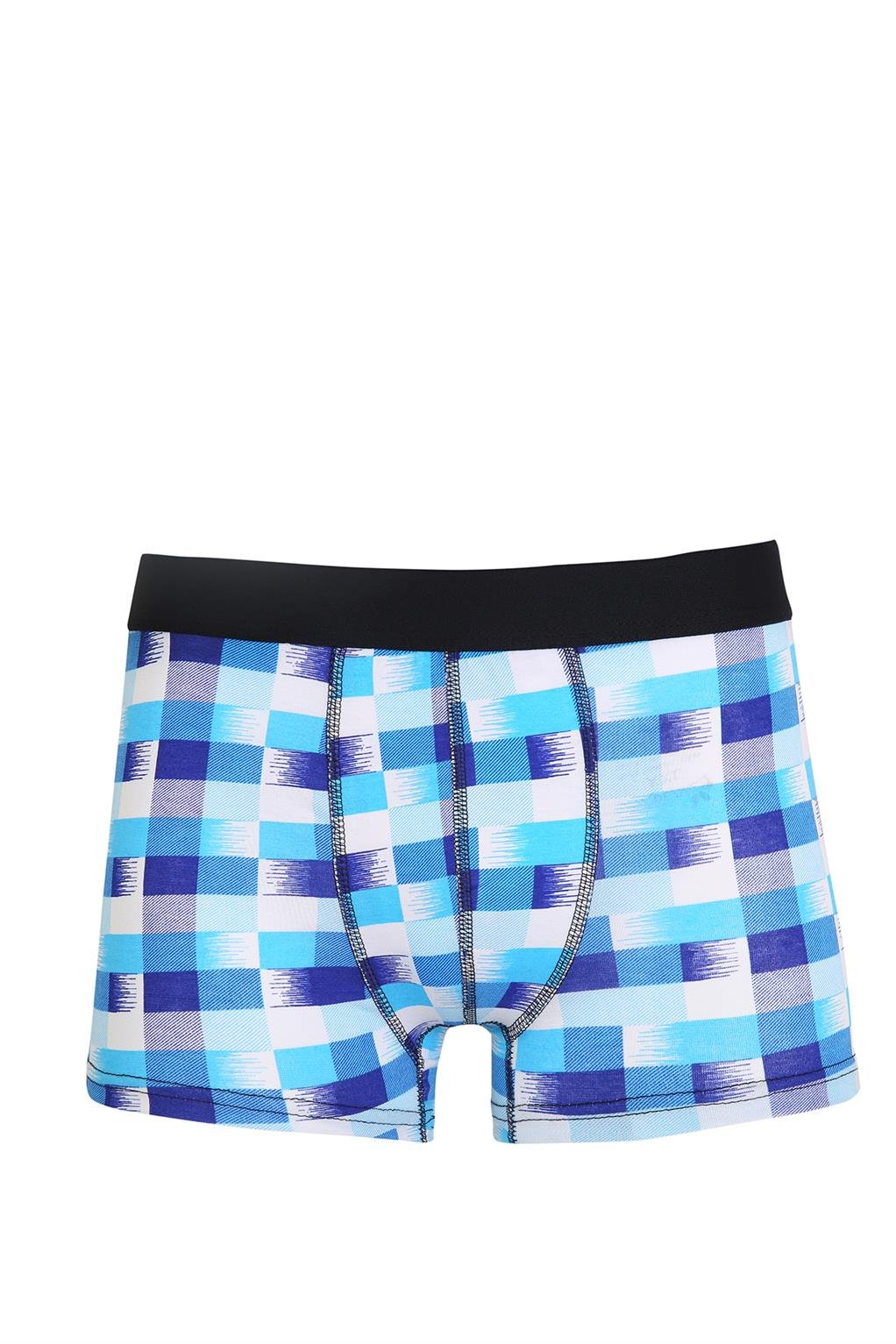 Akbeniz Erkek Penye Likralı Desenli Boxer 40115