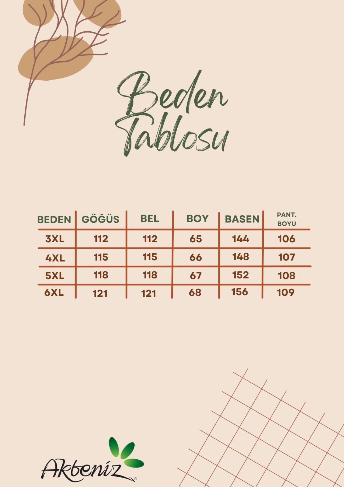 Akbeniz Kadın Bordo Büyük Beden Penye Alt Üst Takım 