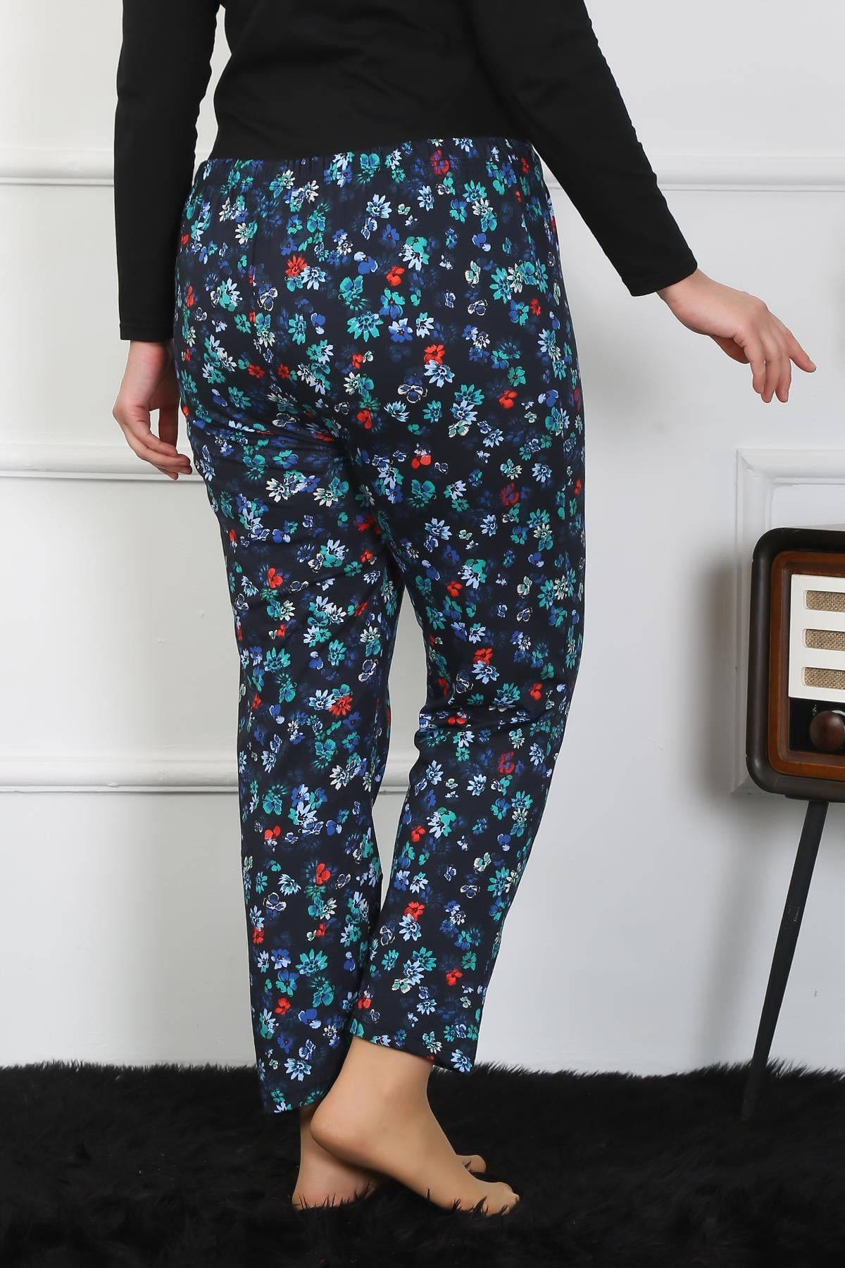 Akbeniz Kadın Büyük Beden Tek Alt Pijama 27501