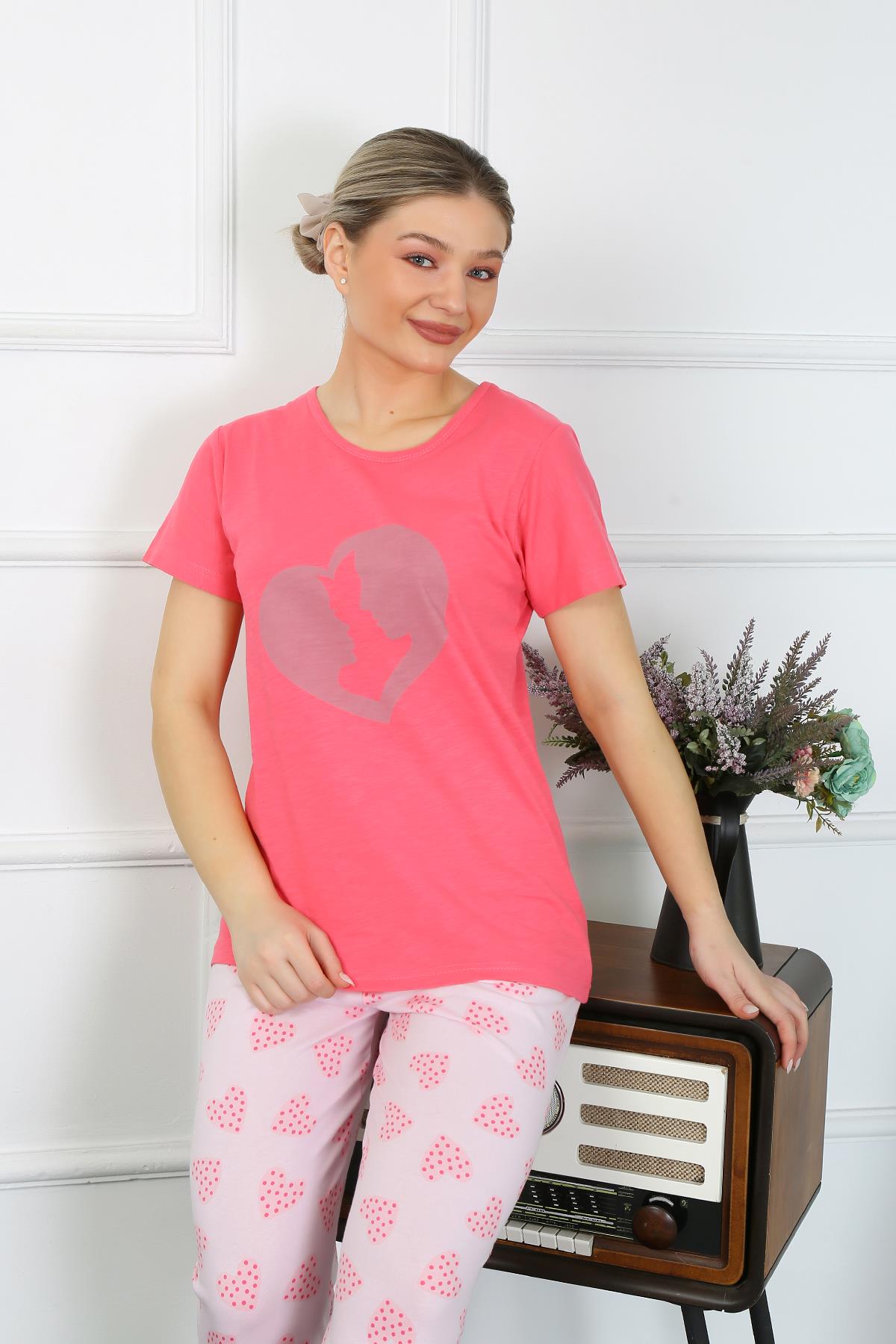Akbeniz Kadın Kısa Kol Penye Pijama Takımı 4211
