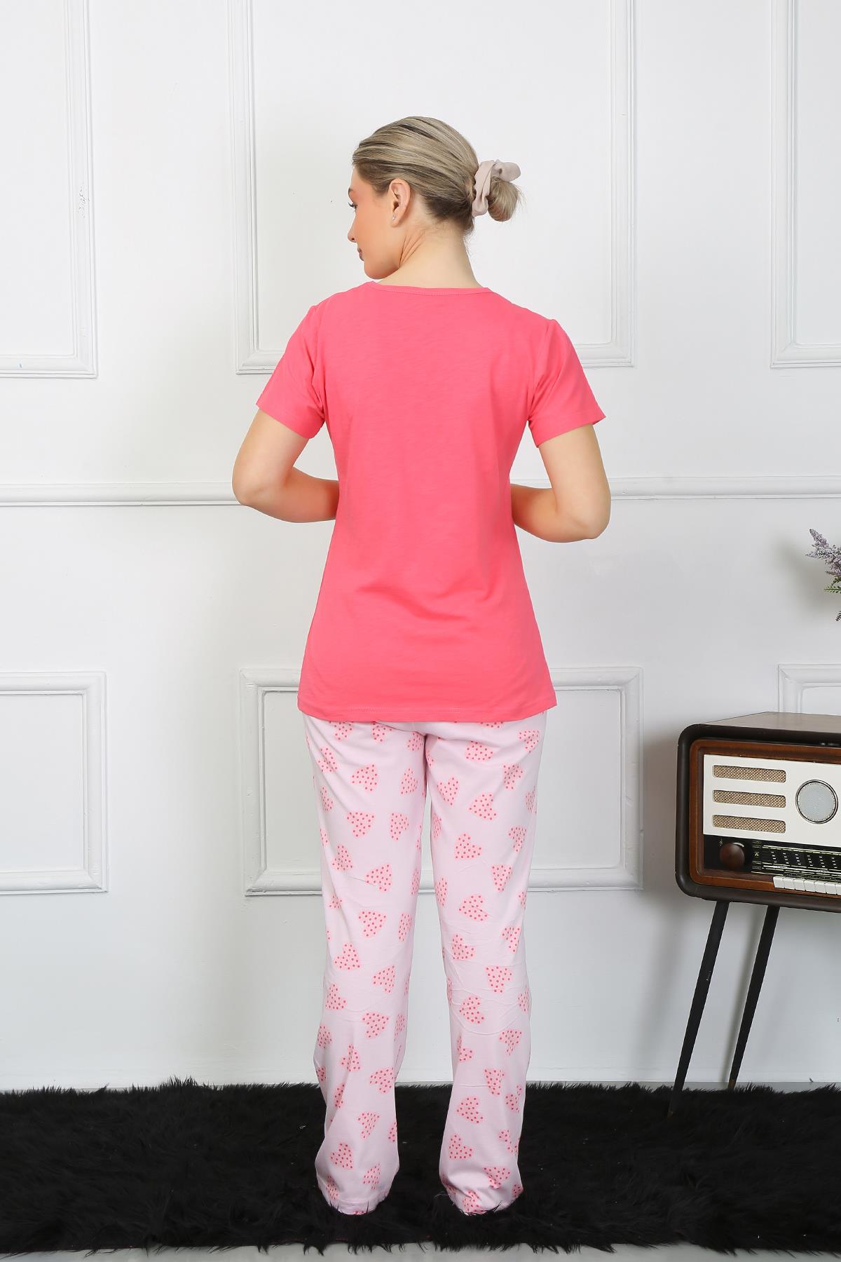 Akbeniz Kadın Kısa Kol Penye Pijama Takımı 4211