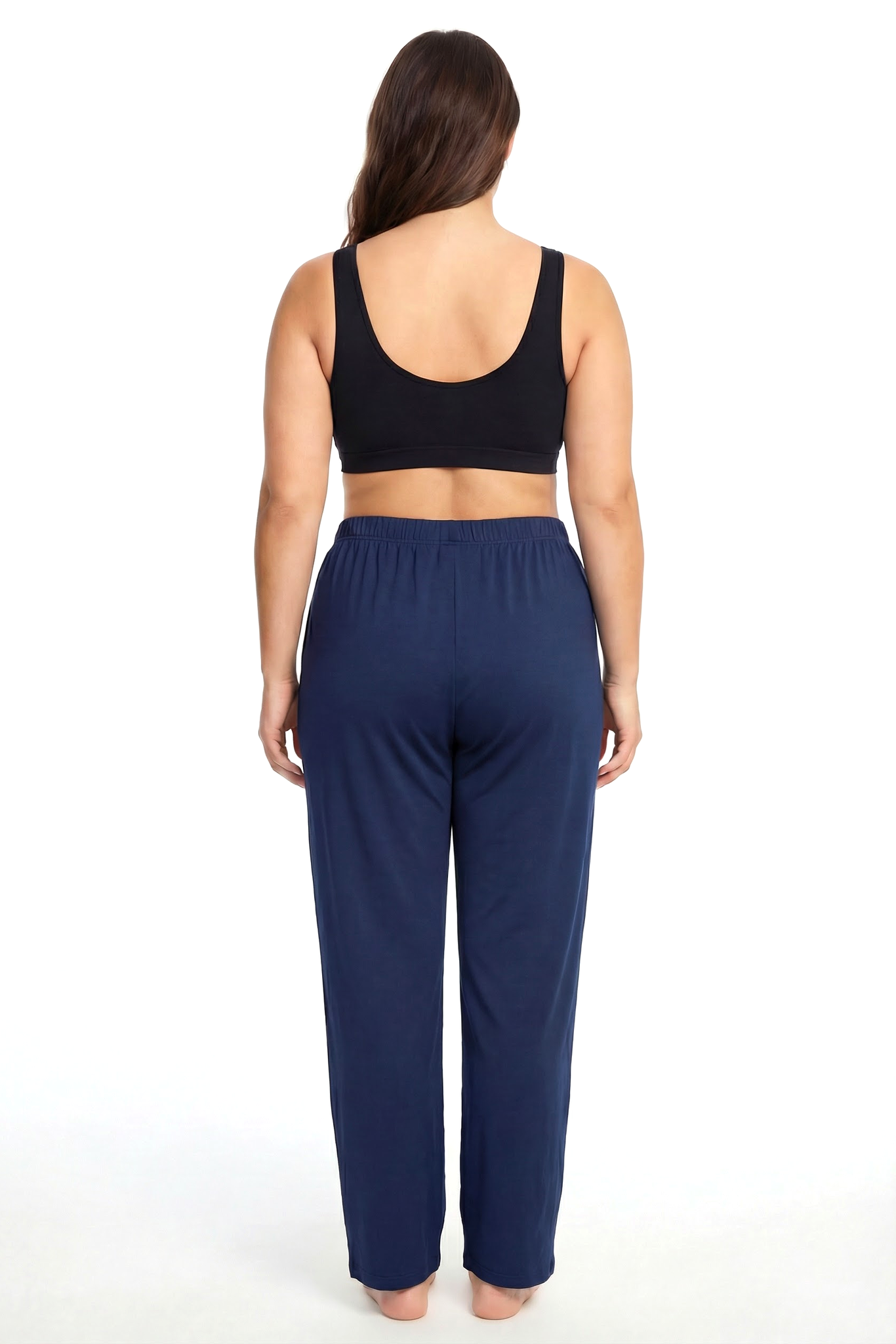 Akbeniz Kadın Lacivert Polyester Büyük Beden Pijama Altı