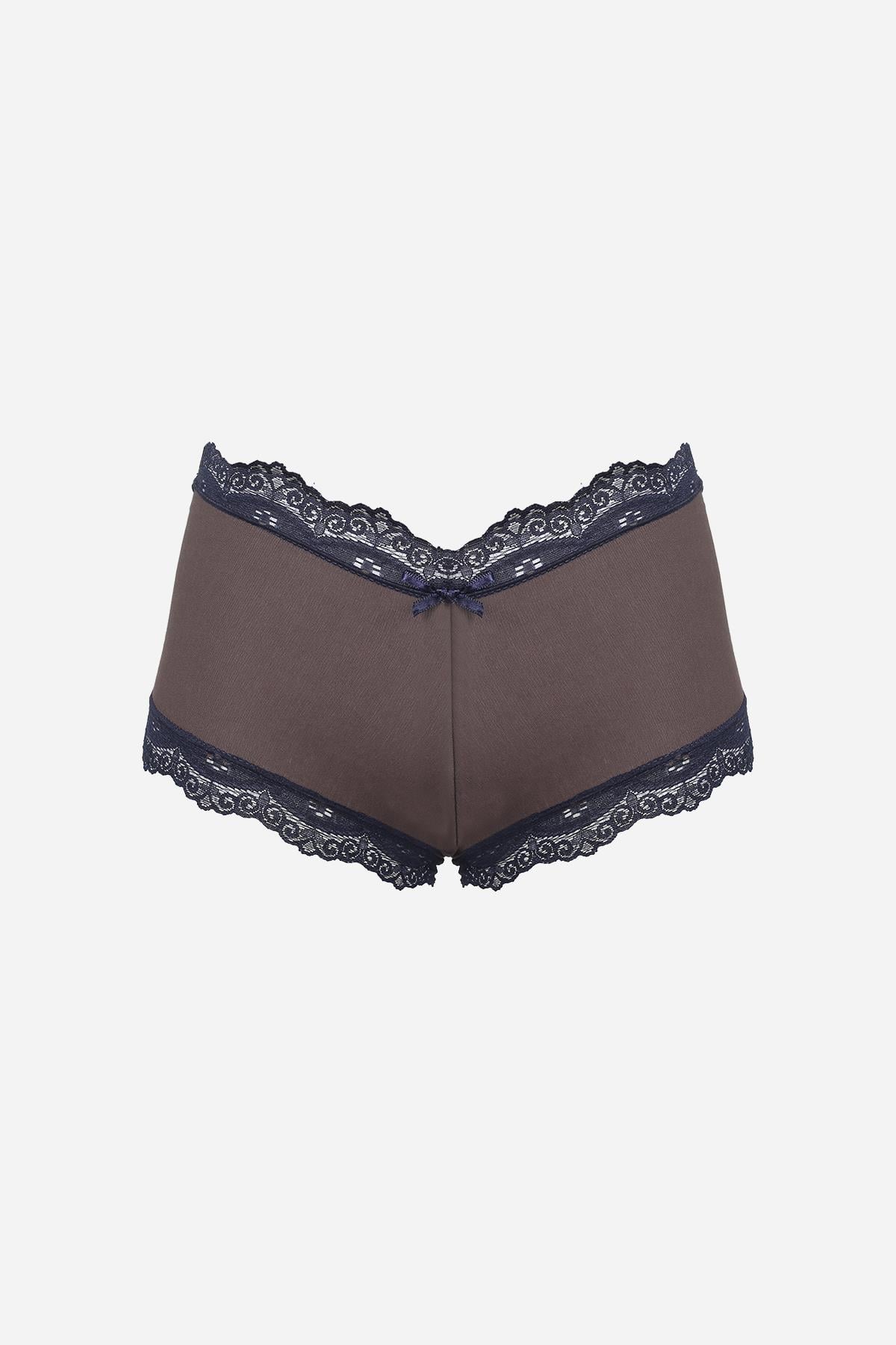 Akbeniz Kadın Pamuklu 2li Boxer Kahve 40277