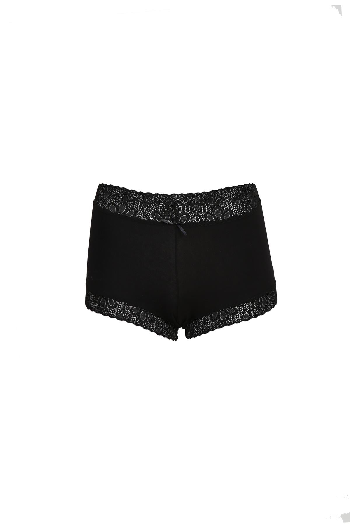 Akbeniz Kadın Pamuklu 2li Boxer Siyah 40265