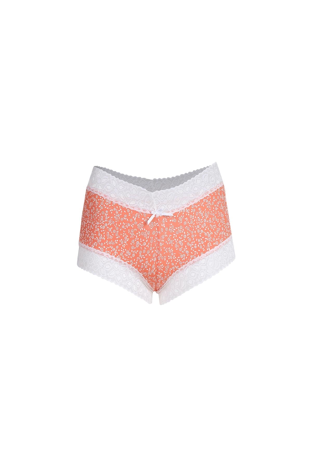 Akbeniz Kadın Pamuklu 2li Boxer Somon 40266