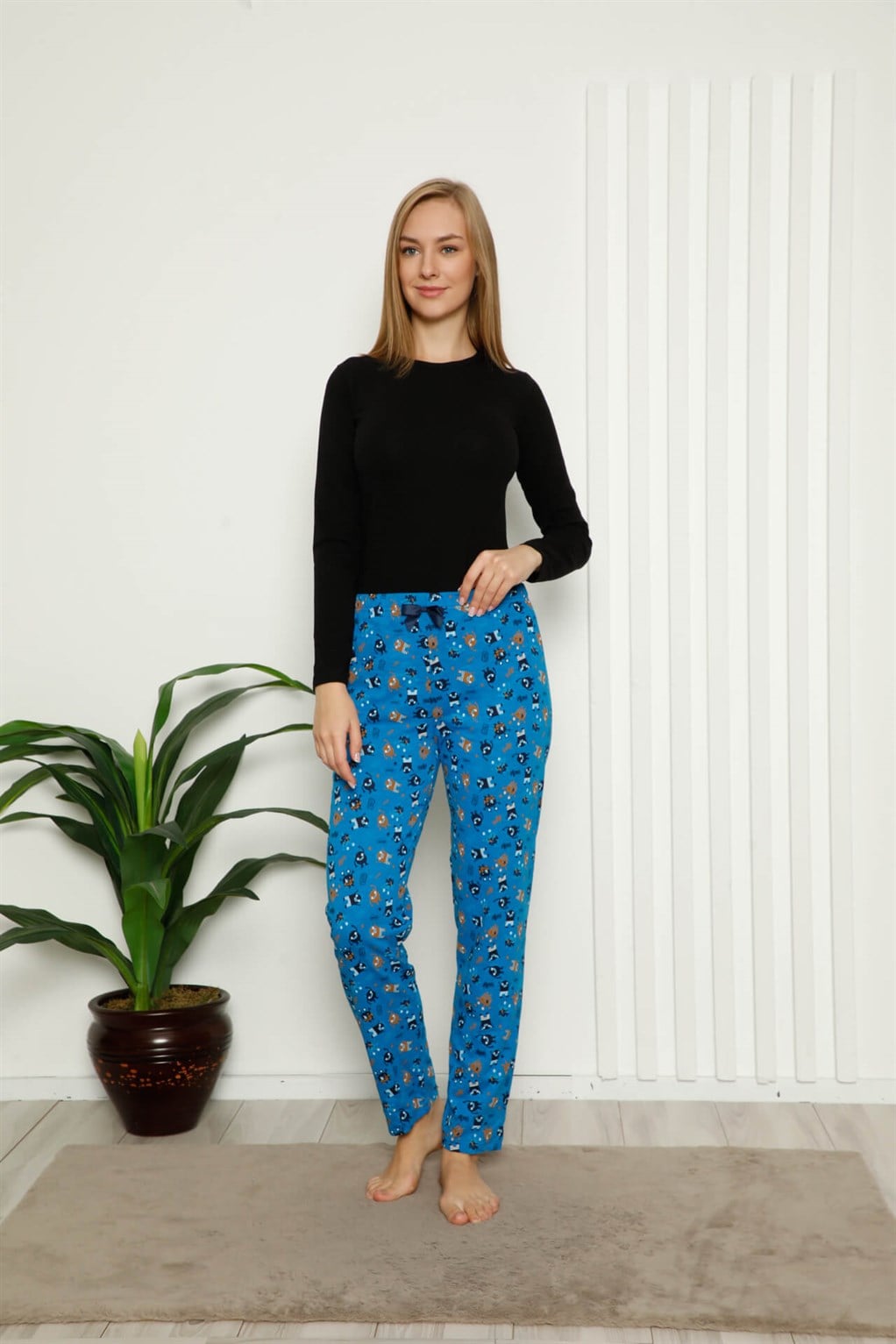 Akbeniz Kadın Pamuklu Alt Pijama 27382