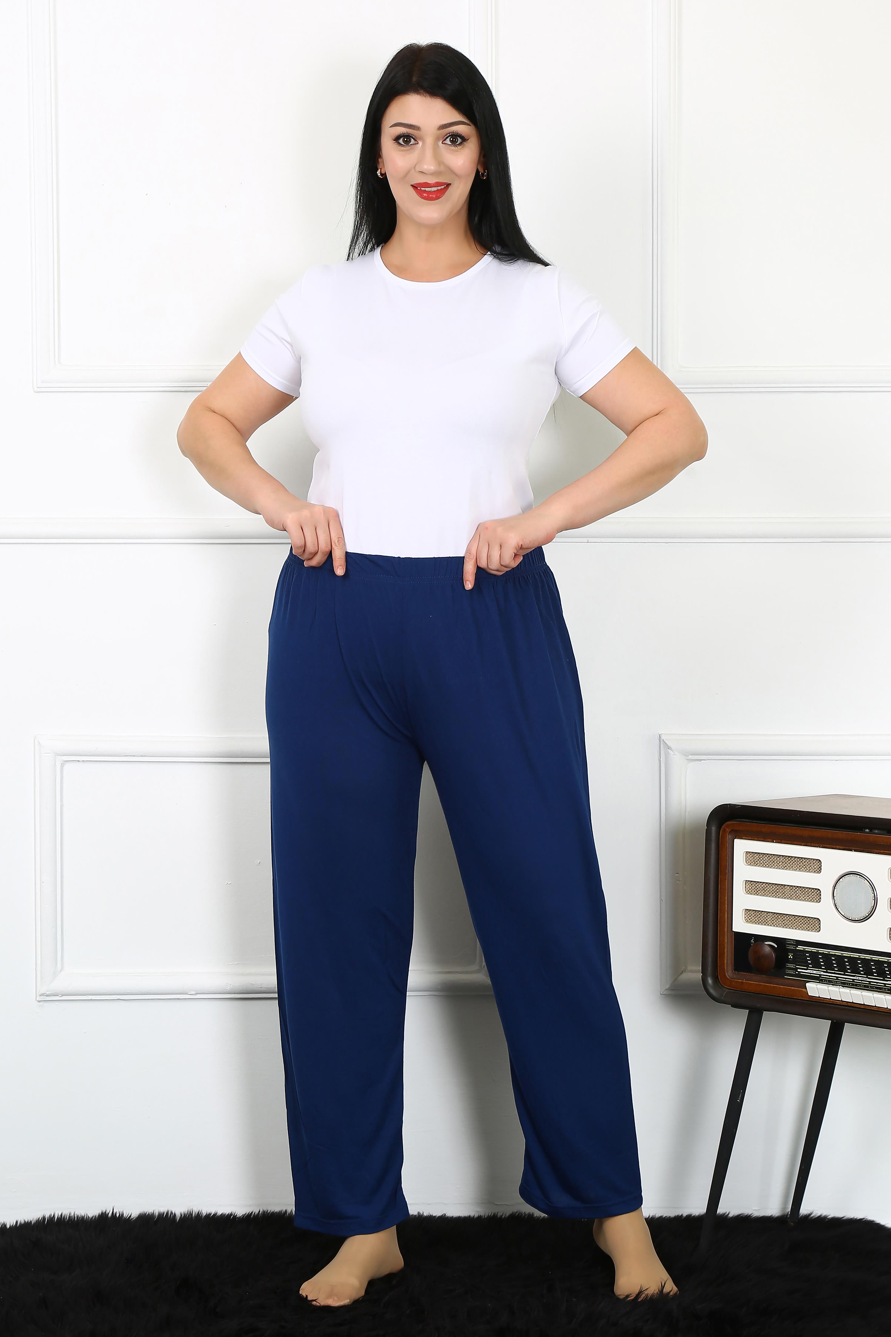 Akbeniz Kadın Pamuklu Büyük Beden Alt Pijama 27492