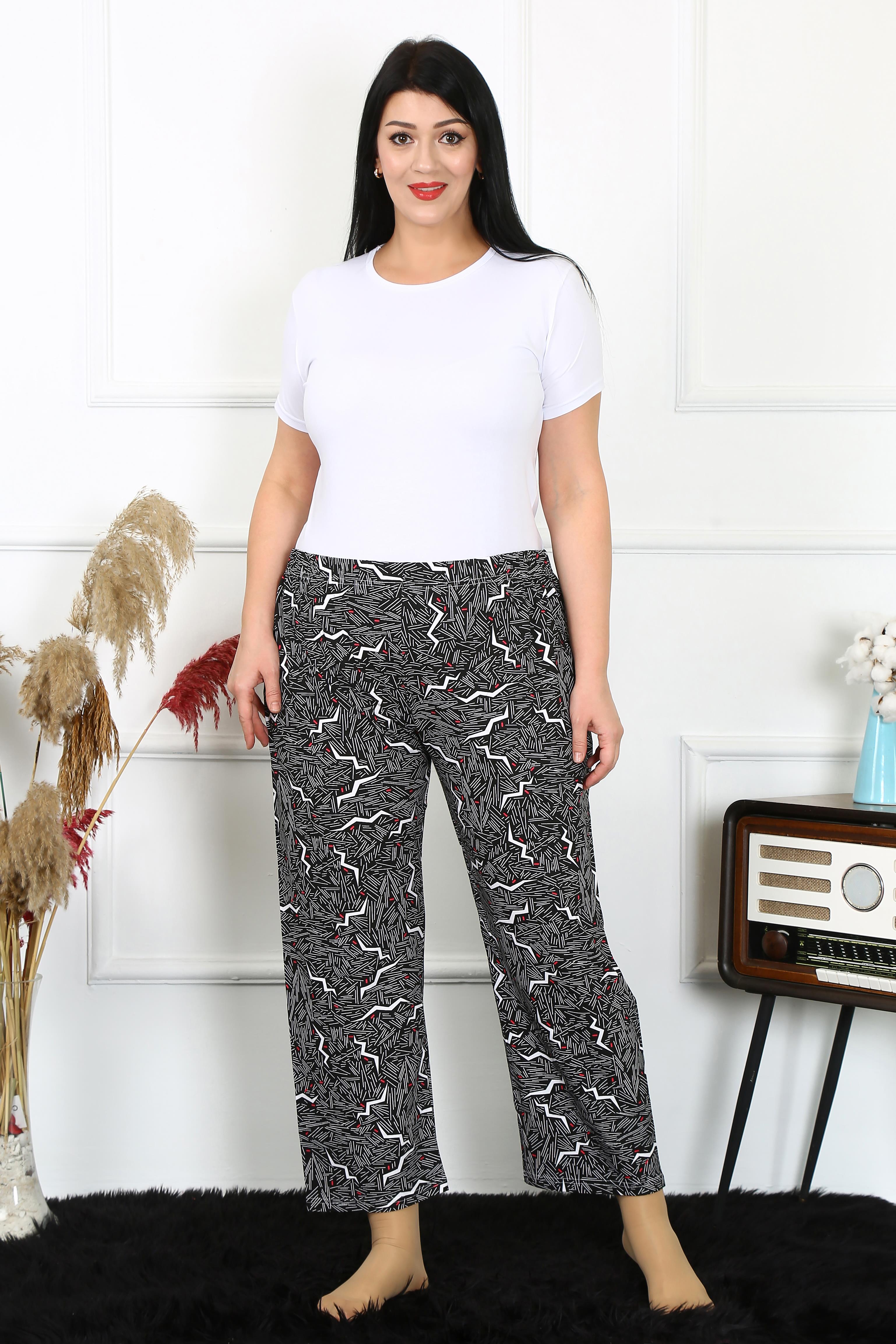 Akbeniz Kadın Pamuklu Büyük Beden Alt Pijama 27491