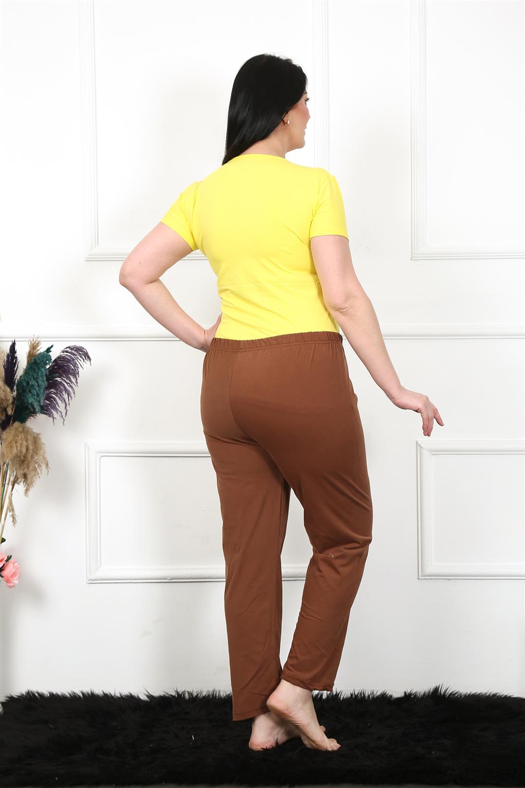 Akbeniz Kadın Pamuklu Büyük Beden Alt Pijama 27476