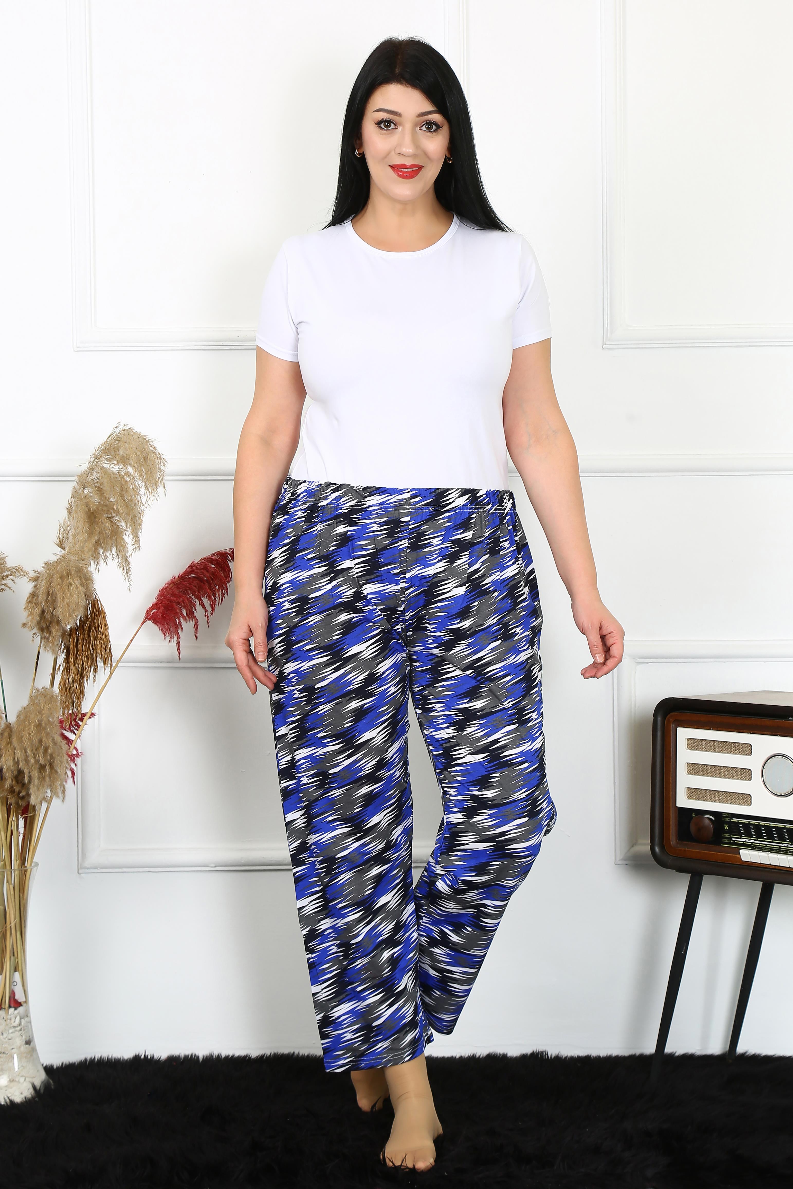 Akbeniz Kadın Pamuklu Büyük Beden Alt Pijama 27494