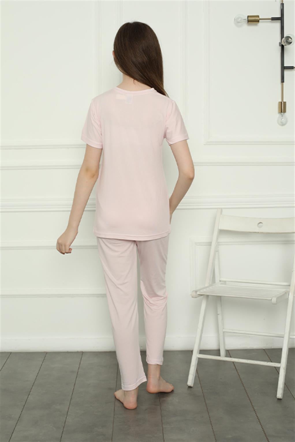 Akbeniz Kız Çocuk Penye Pijama Takım 20400