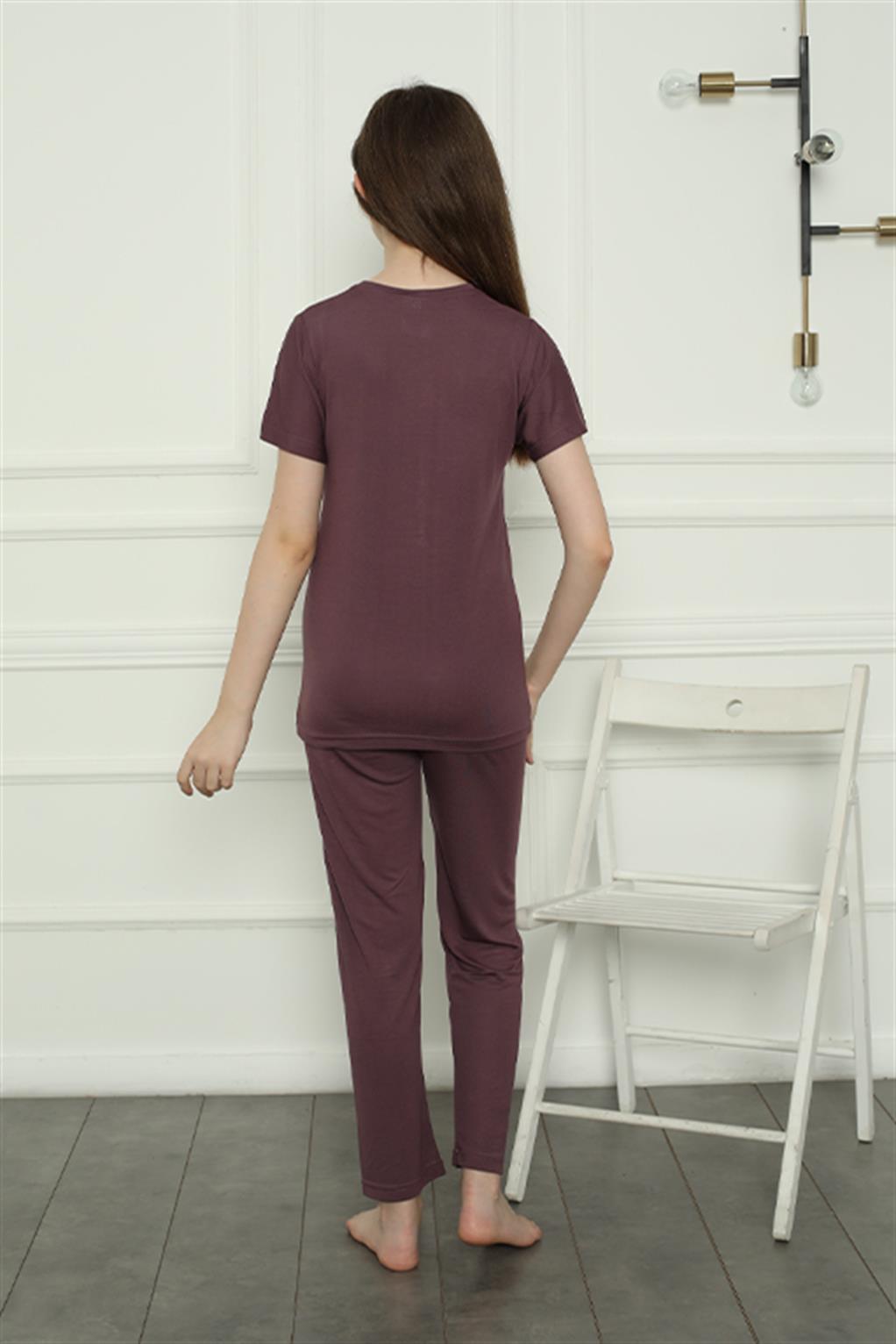Akbeniz Kız Çocuk Penye Pijama Takım 20399