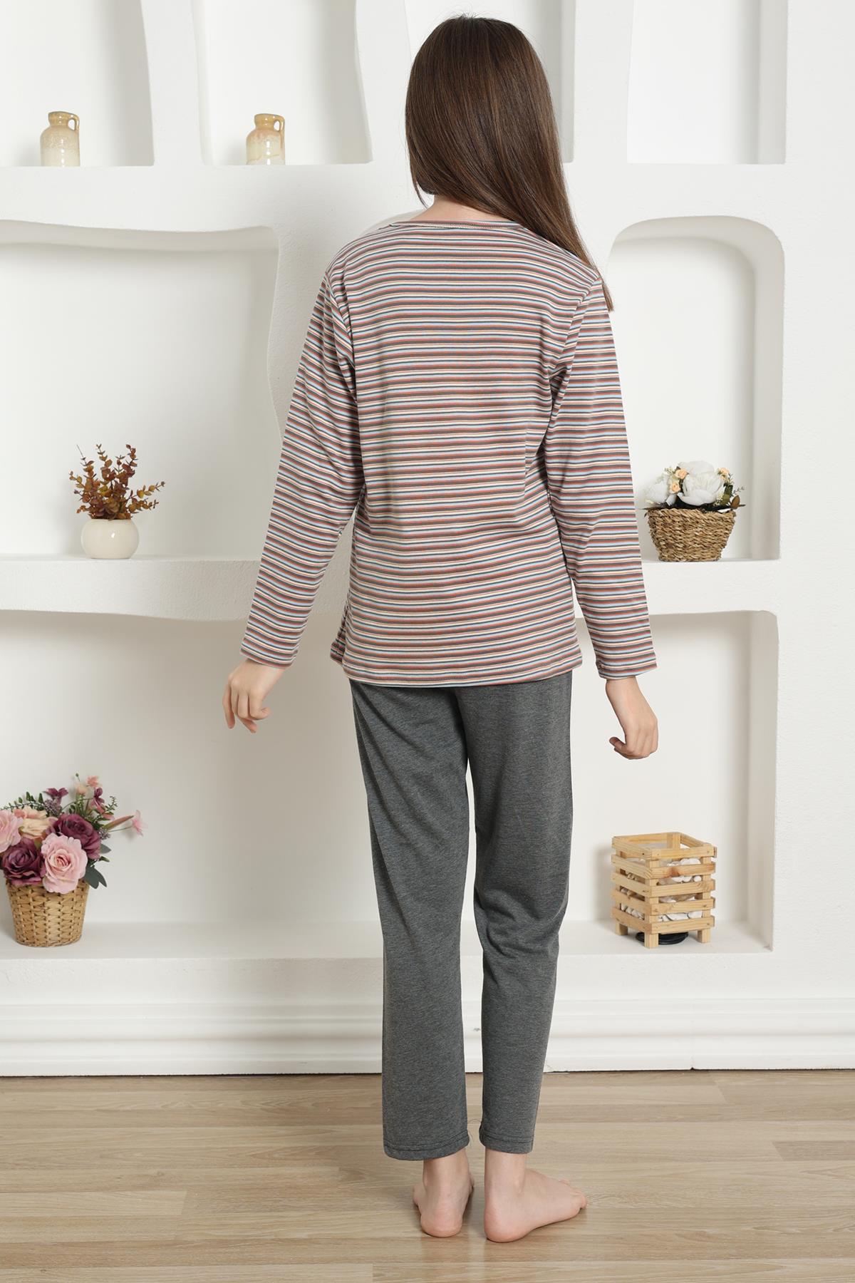 Akbeniz Kız Çocuk Penye Pijama Takım 20424