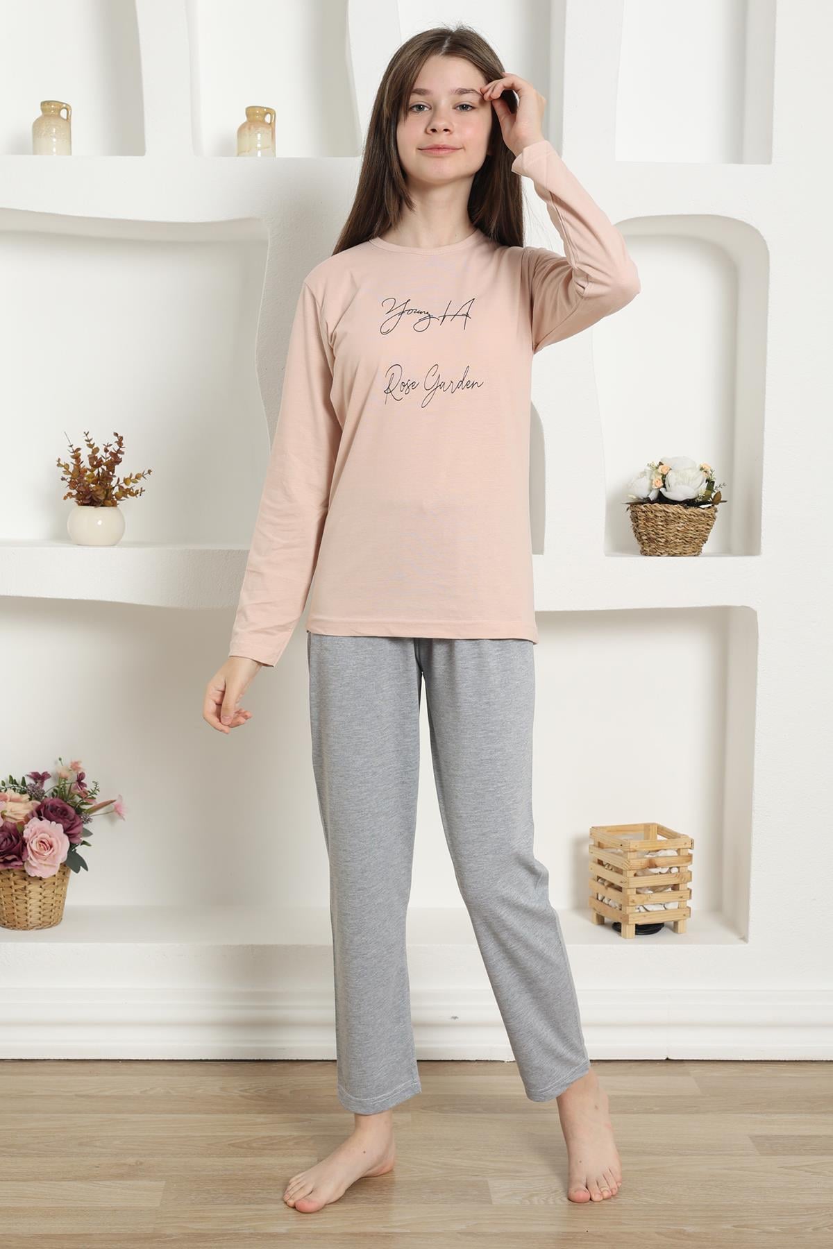 Akbeniz Kız Çocuk Penye Pijama Takım 20425