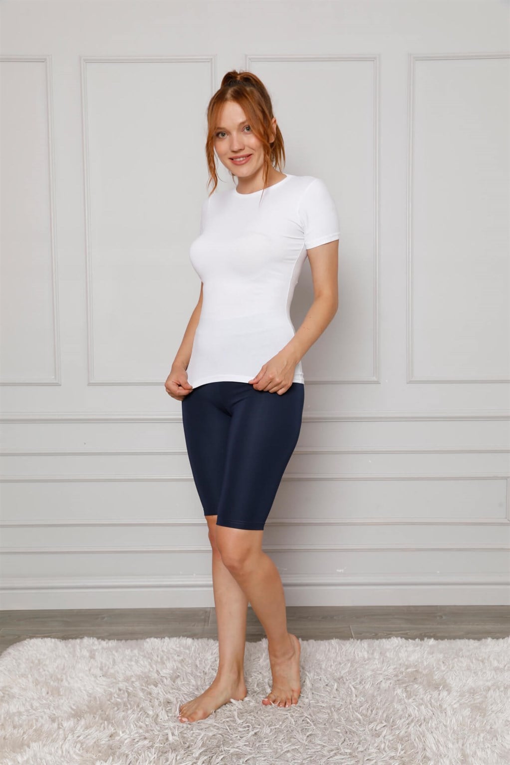 Akbeniz Microfiber Diz Üstü Tayt 5869