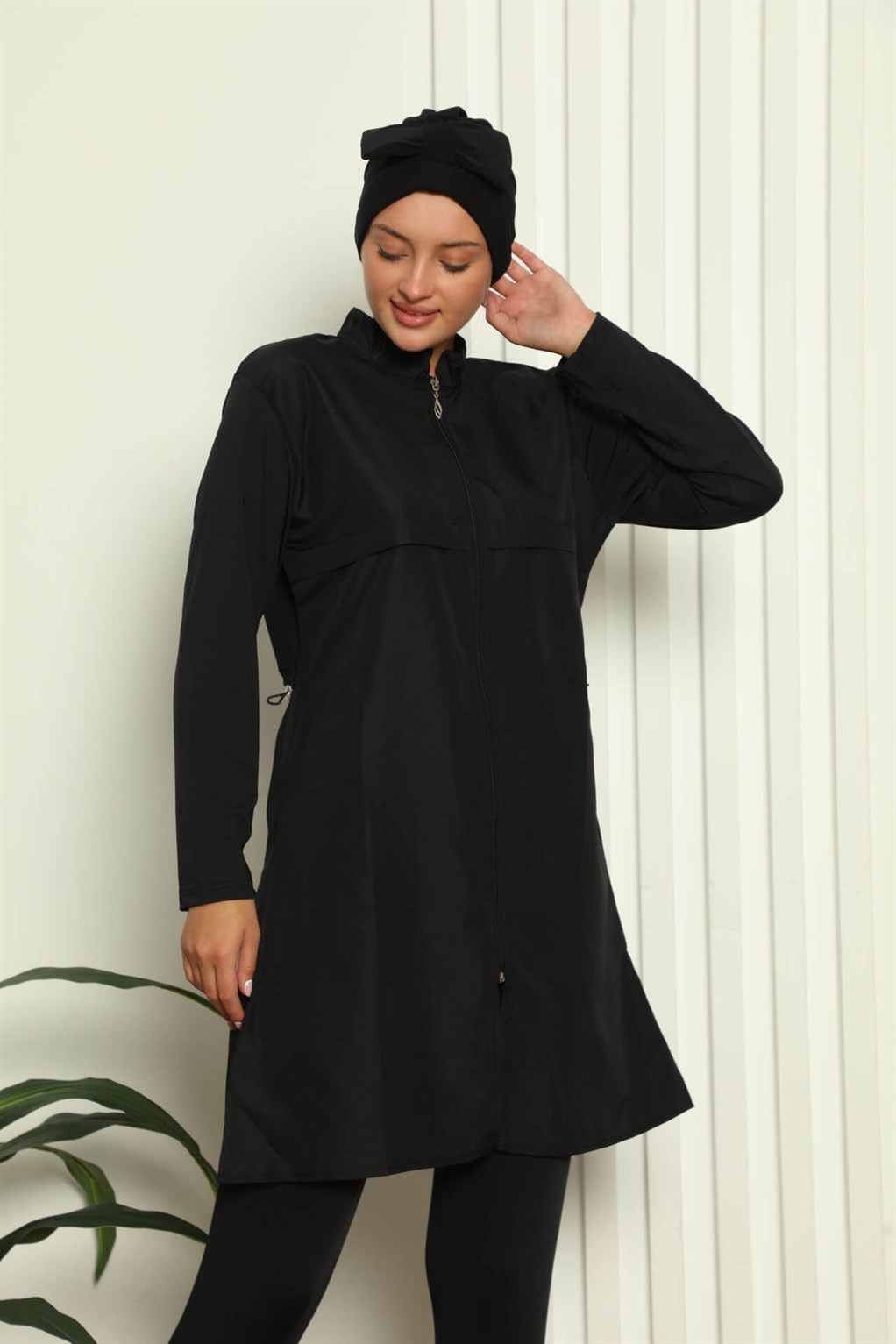 Akbeniz Tam Tesettür Pantolonlu Mayo 31036