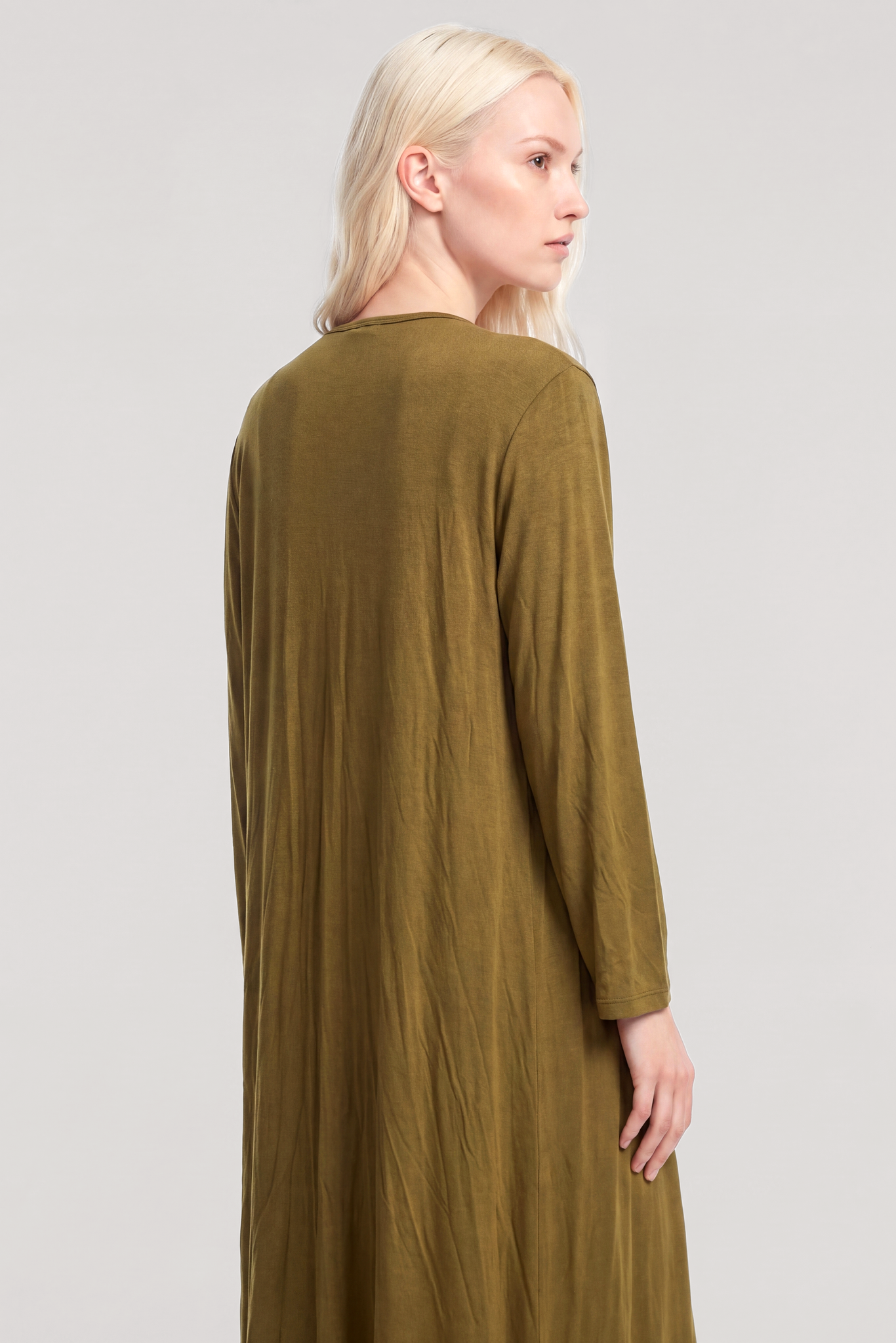 Akbeniz Uzun Kimono 3lü Takım Yeşil